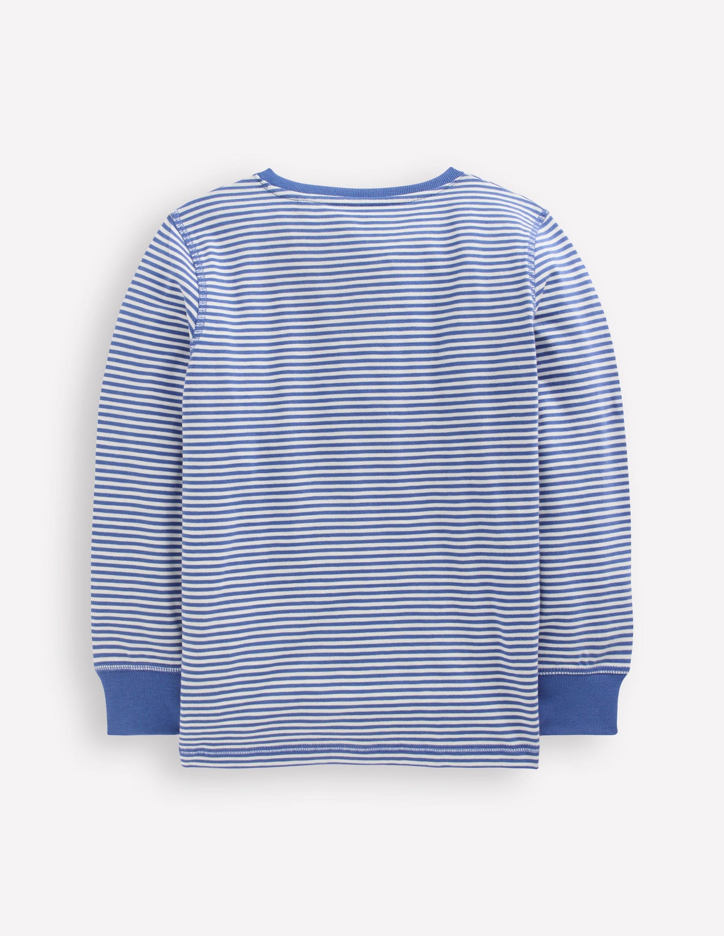 Henley-T-Shirt für den Alltag-Blauhäher Streifen