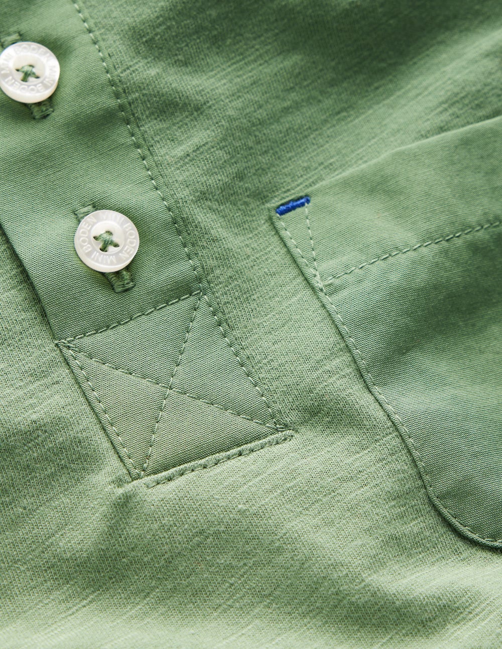Henley-T-Shirt für den Alltag-Krötengrün