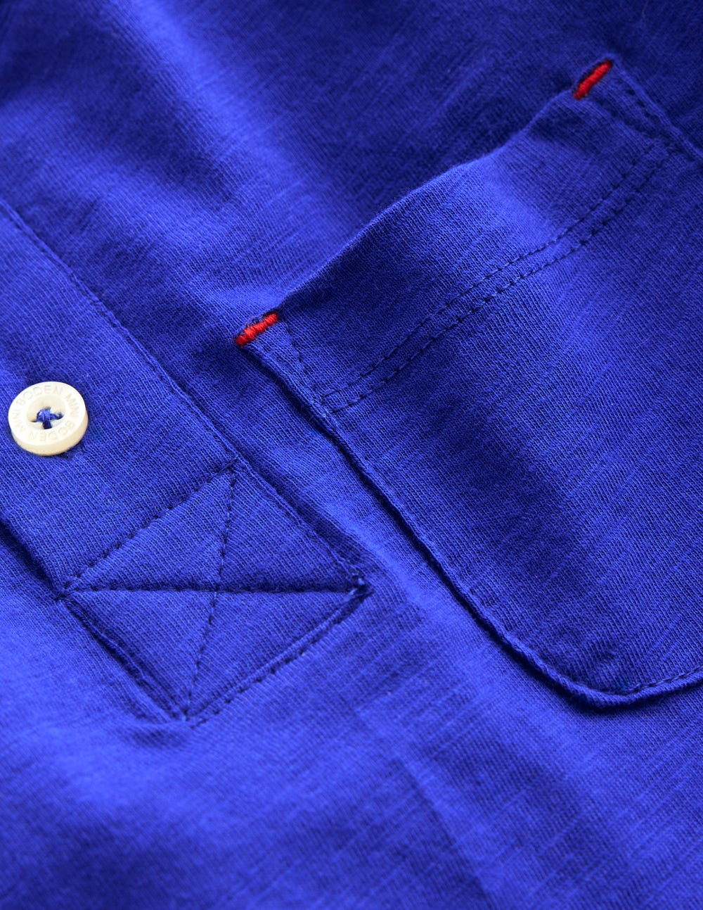 Henley-T-Shirt für den Alltag-Leuchtendes Blau