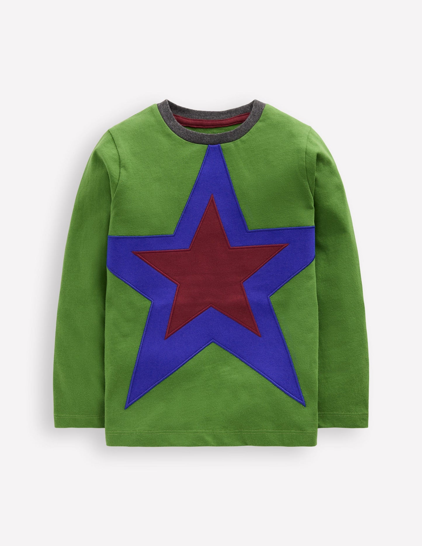 T-shirt à appliqué étoile-Étoile vert brocoli