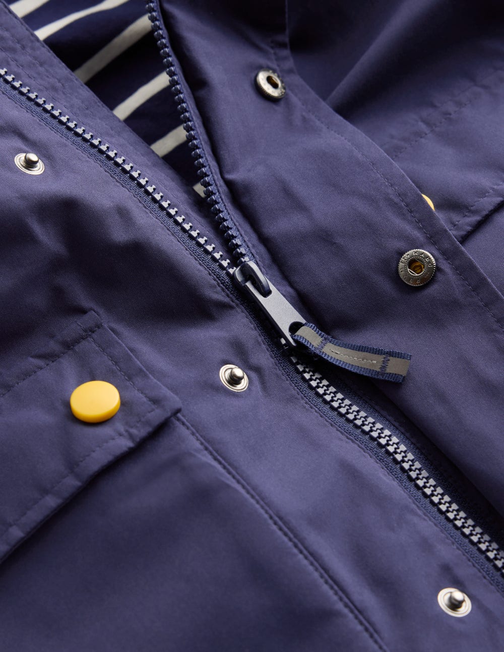 Wasserdichte Fischerjacke-Schuluniform-Marineblau