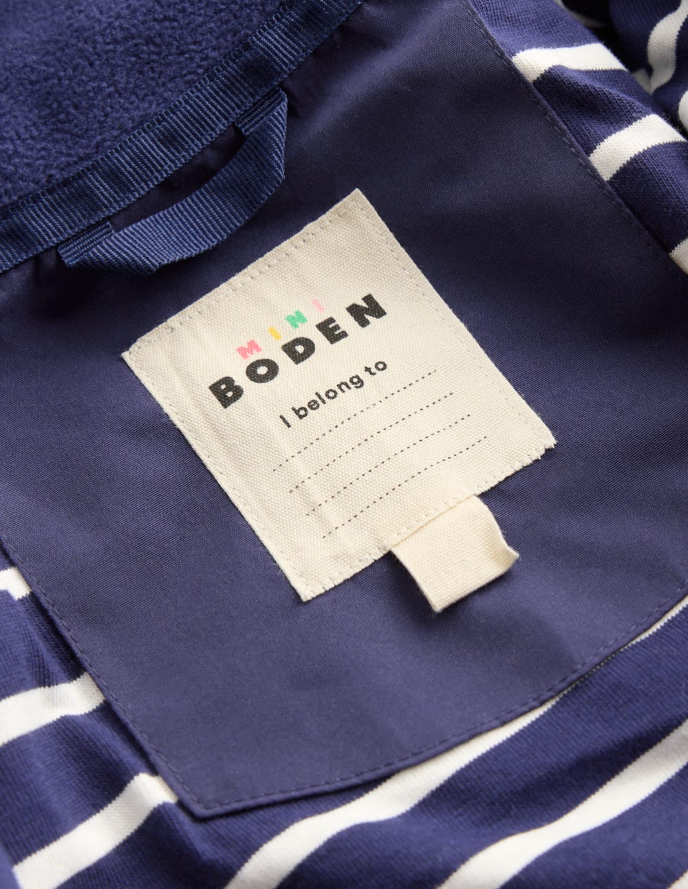 Wasserdichte Fischerjacke-Schuluniform-Marineblau