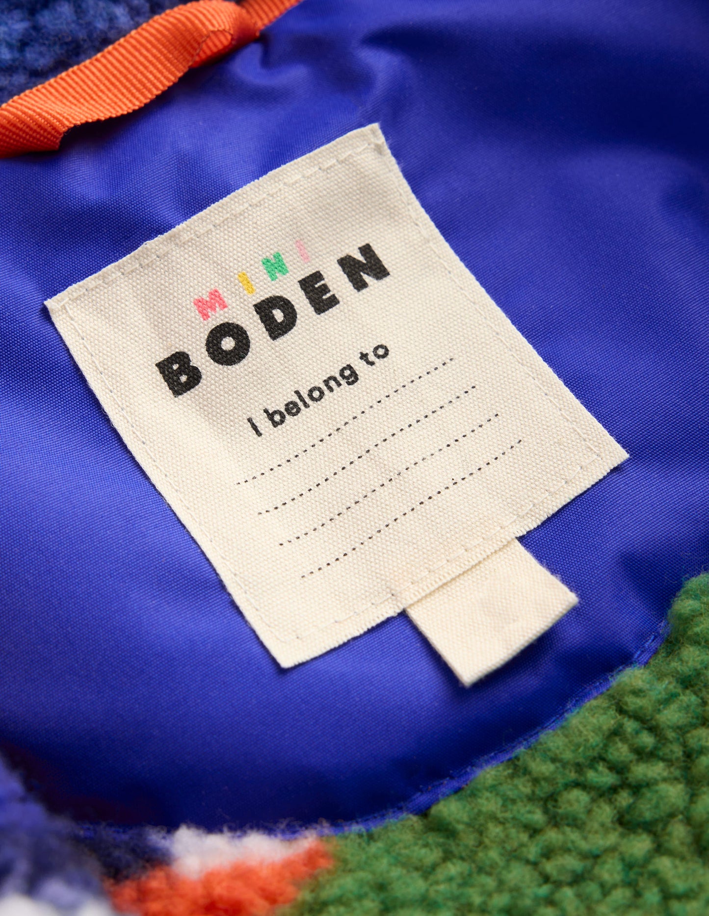 Anorak mit Teddyfellfutter-Blau