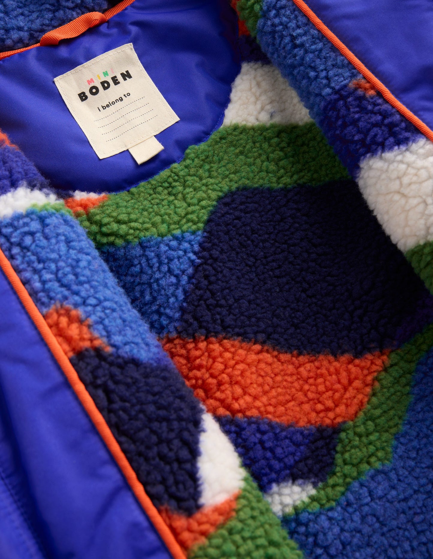 Anorak mit Teddyfellfutter-Blau
