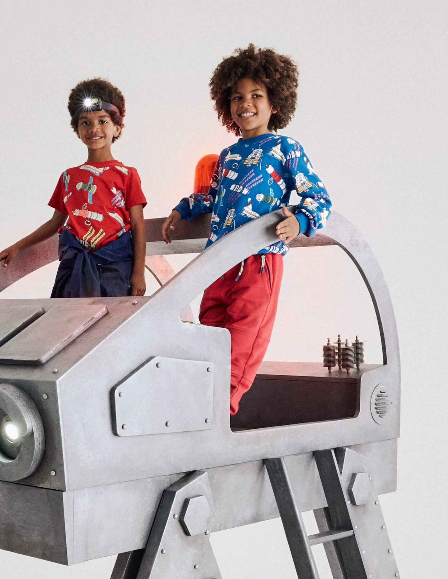 Sweat imprimé pour tous les jours-Satellites bleu martin-pêcheur