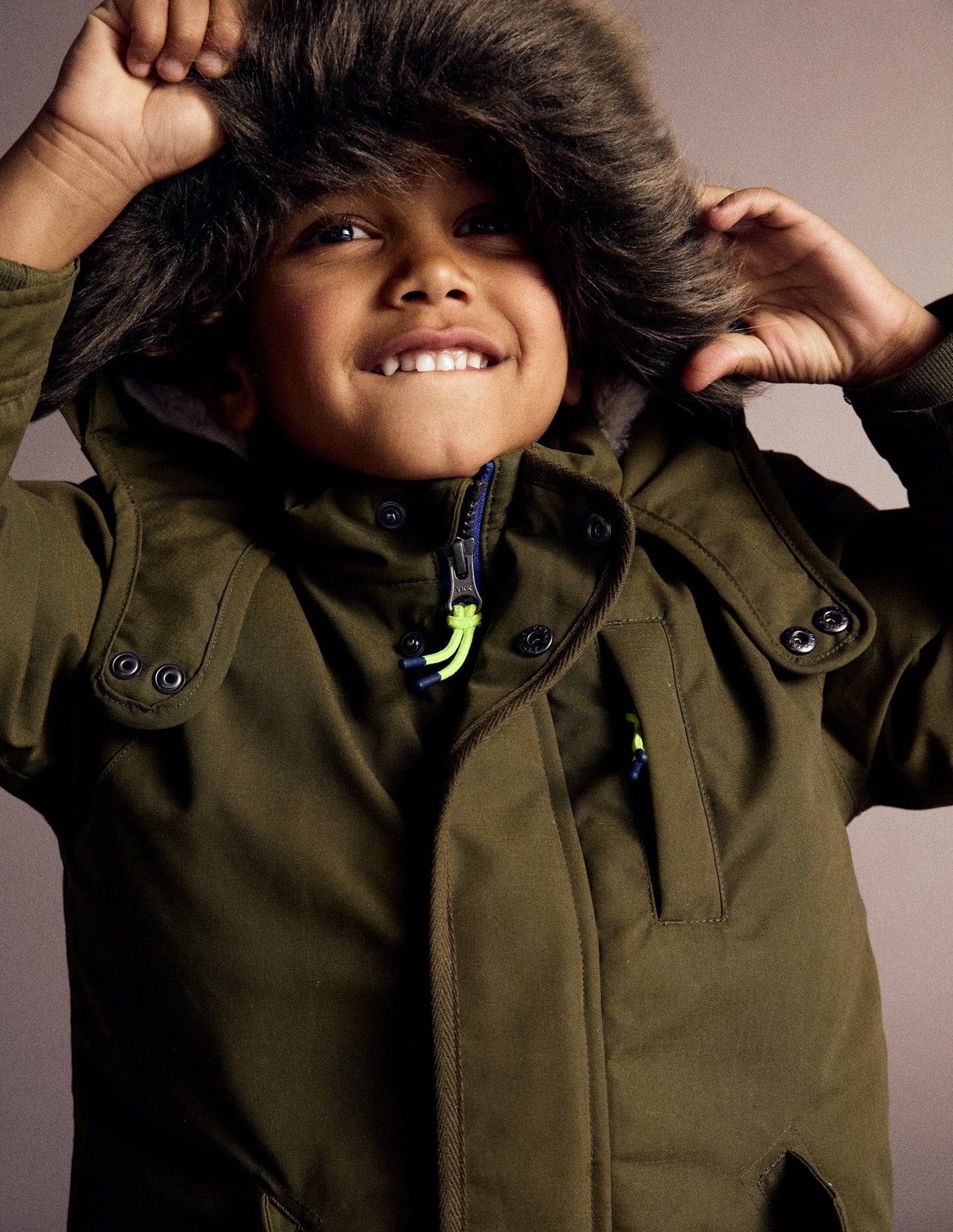 Parka imperméable-Vert des bois