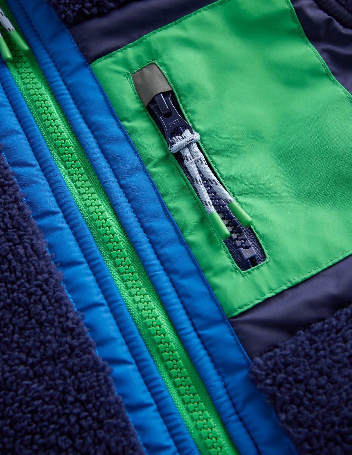 Kuschelige, winddichte Fleecejacke-Marineblau