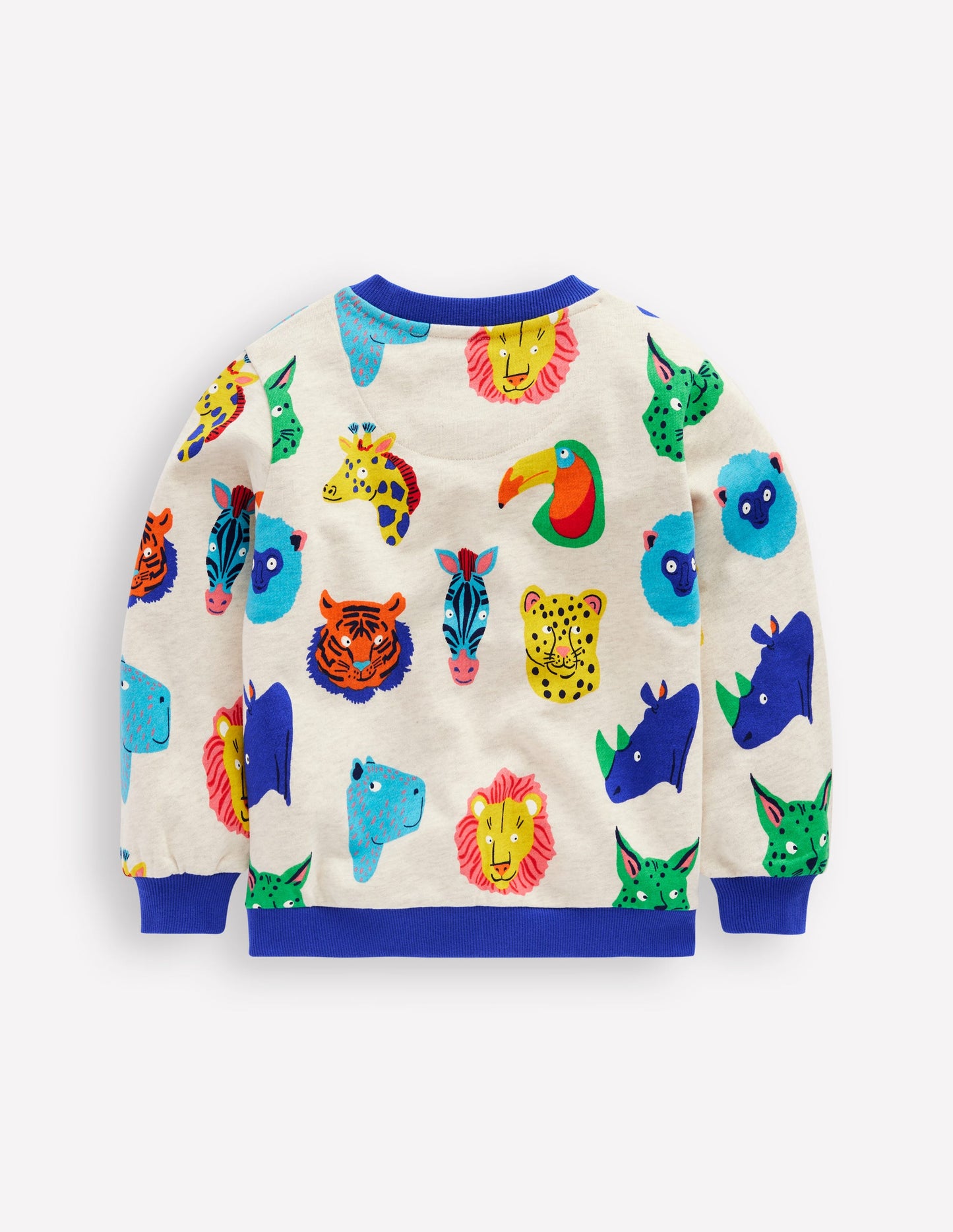 Bedrucktes Sweatshirt-Bunt Tiergesichter