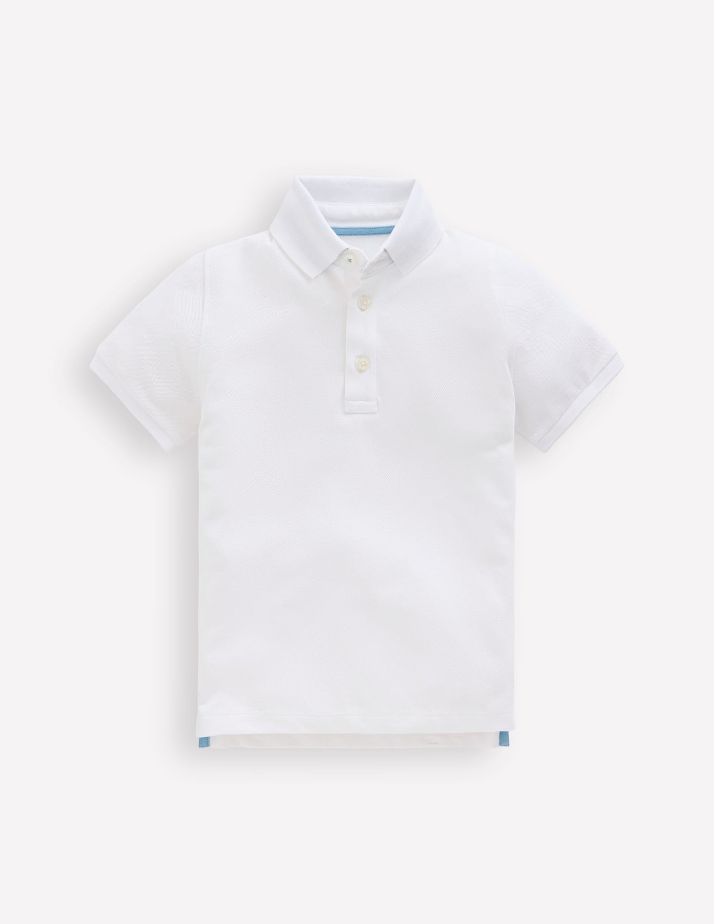 Polo en piqué-Blanc