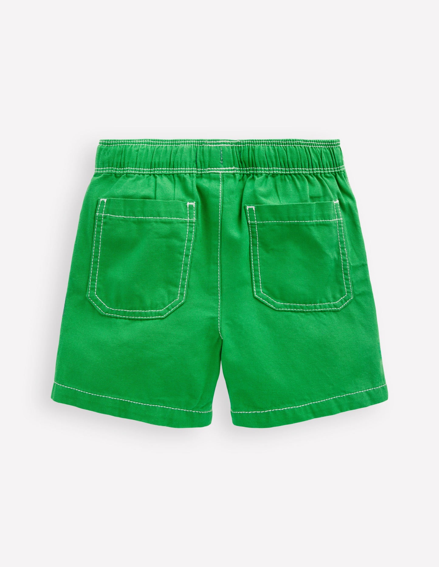 Short en coton à enfiler-Strahlendes Grün