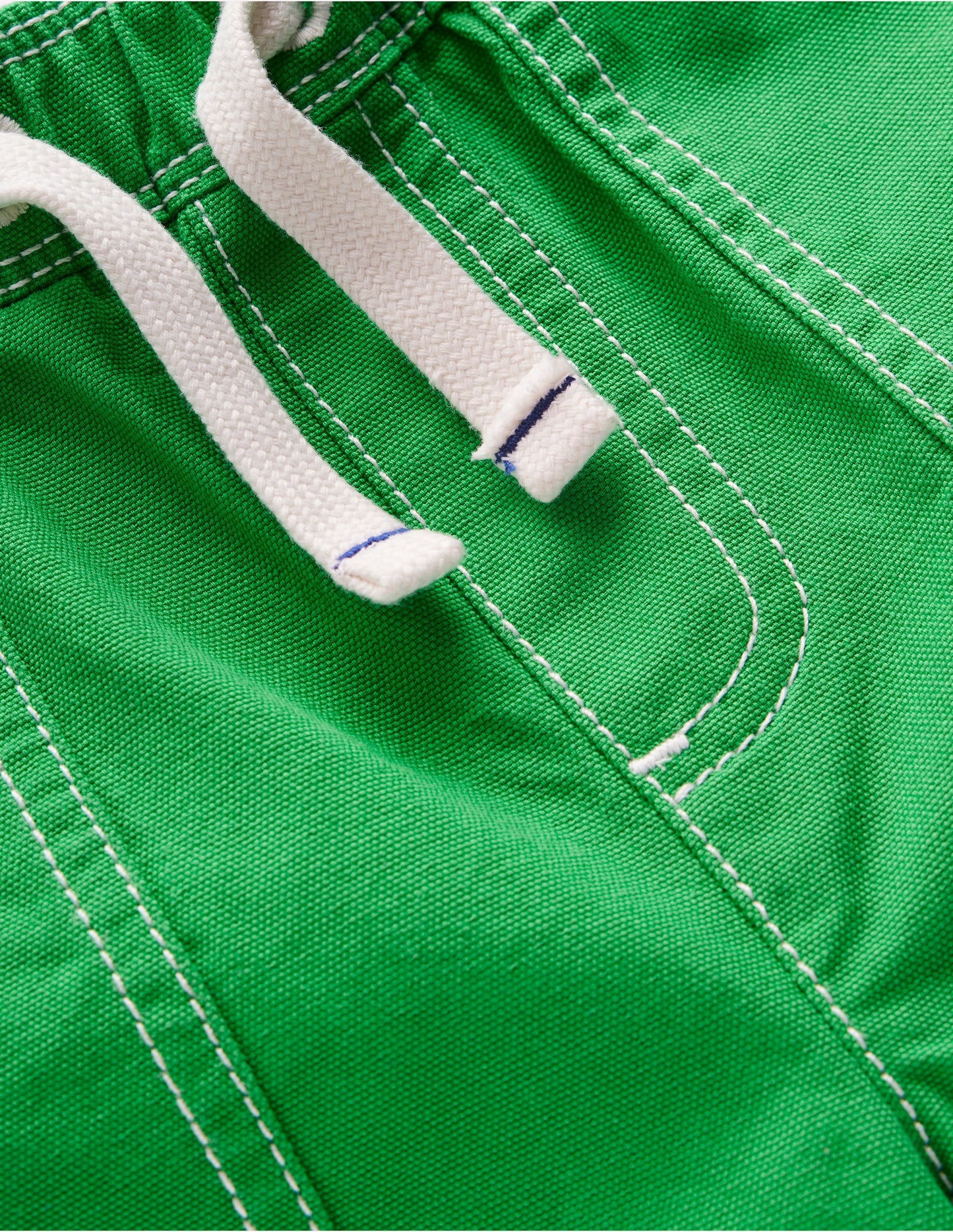 Short en coton à enfiler-Strahlendes Grün