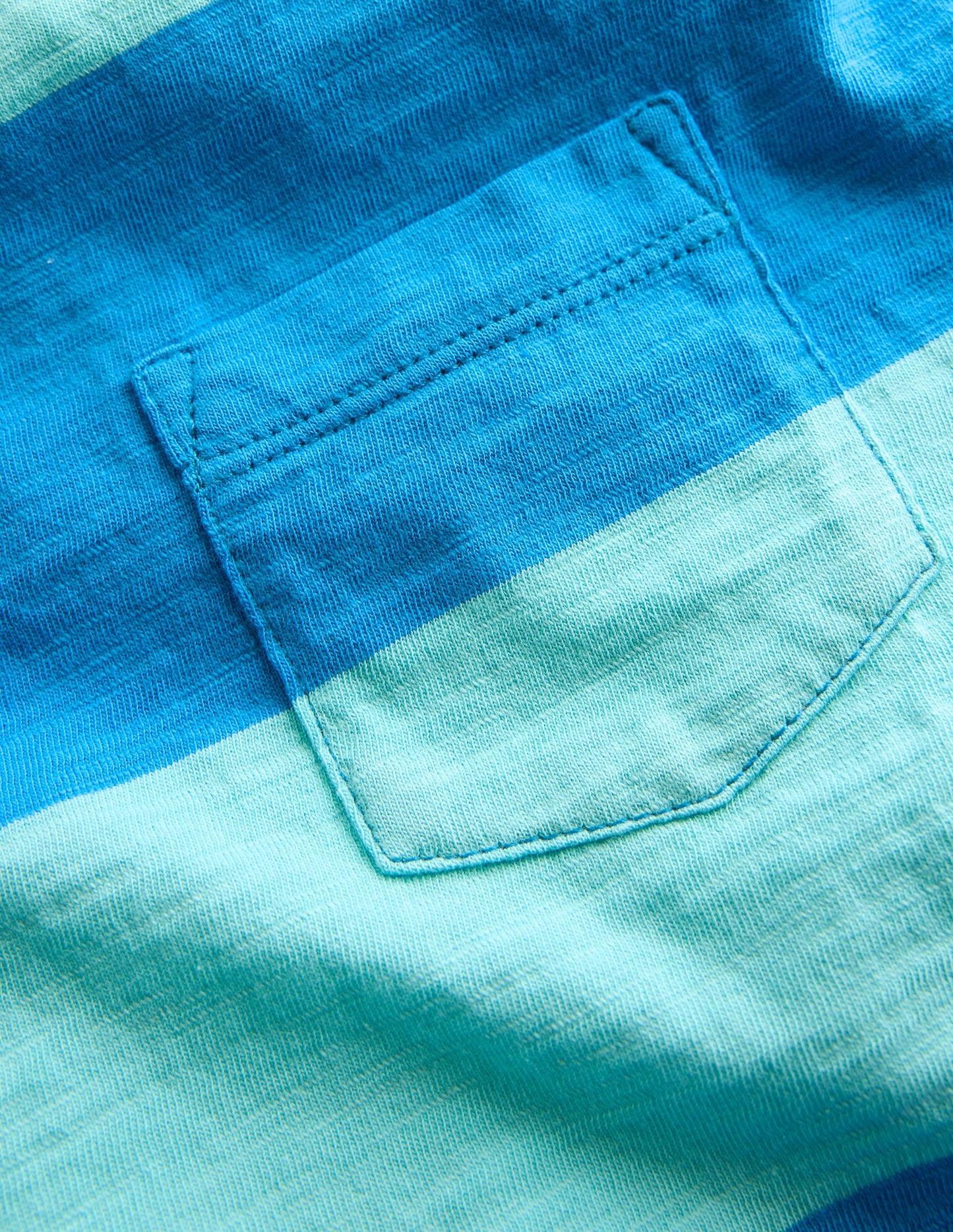 T-shirt manches courtes pour tous les jours-Plage des Barbades/passerin indigo