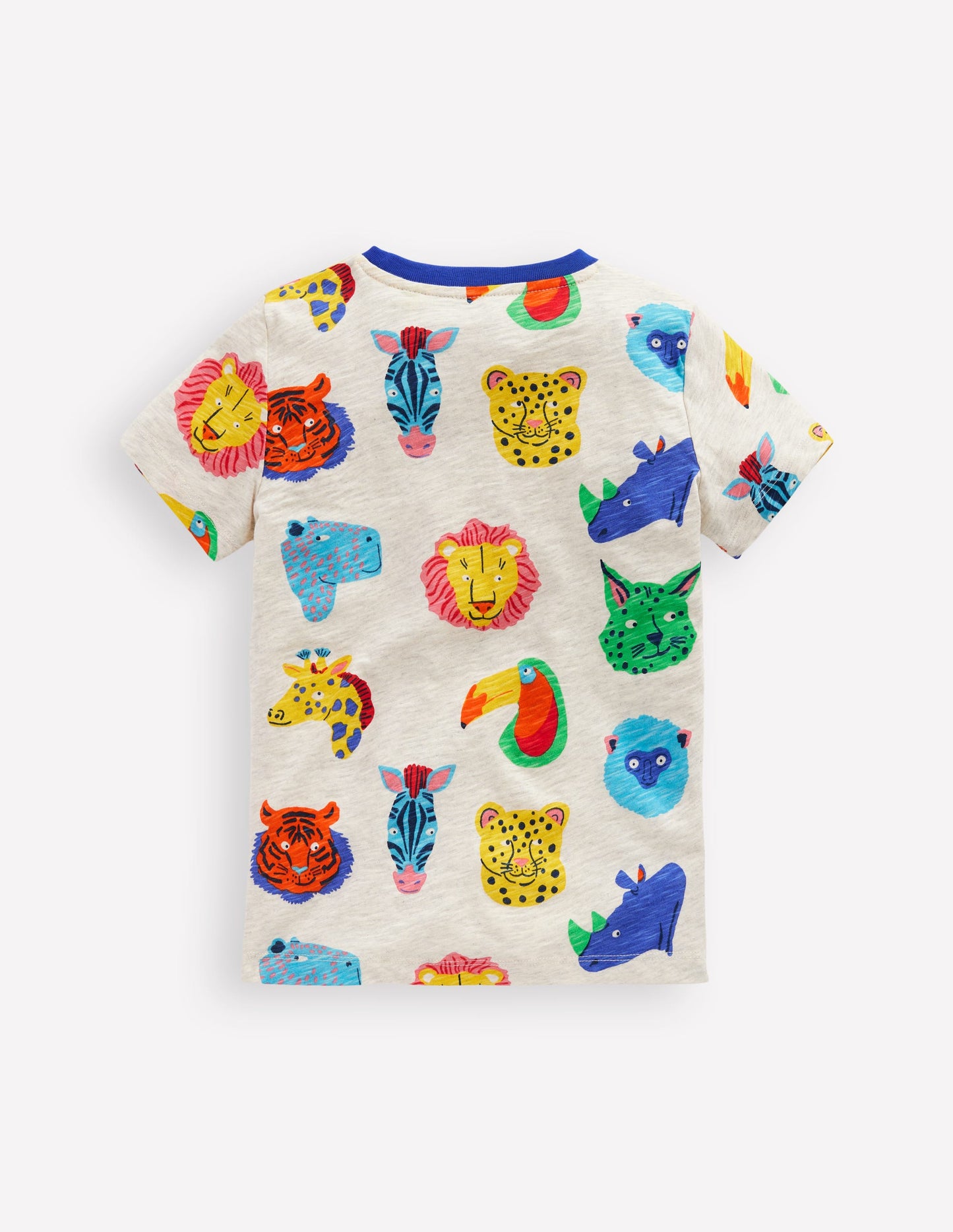 T-Shirt mit durchgehendem Muster-Kokosnussmilch Dschungel