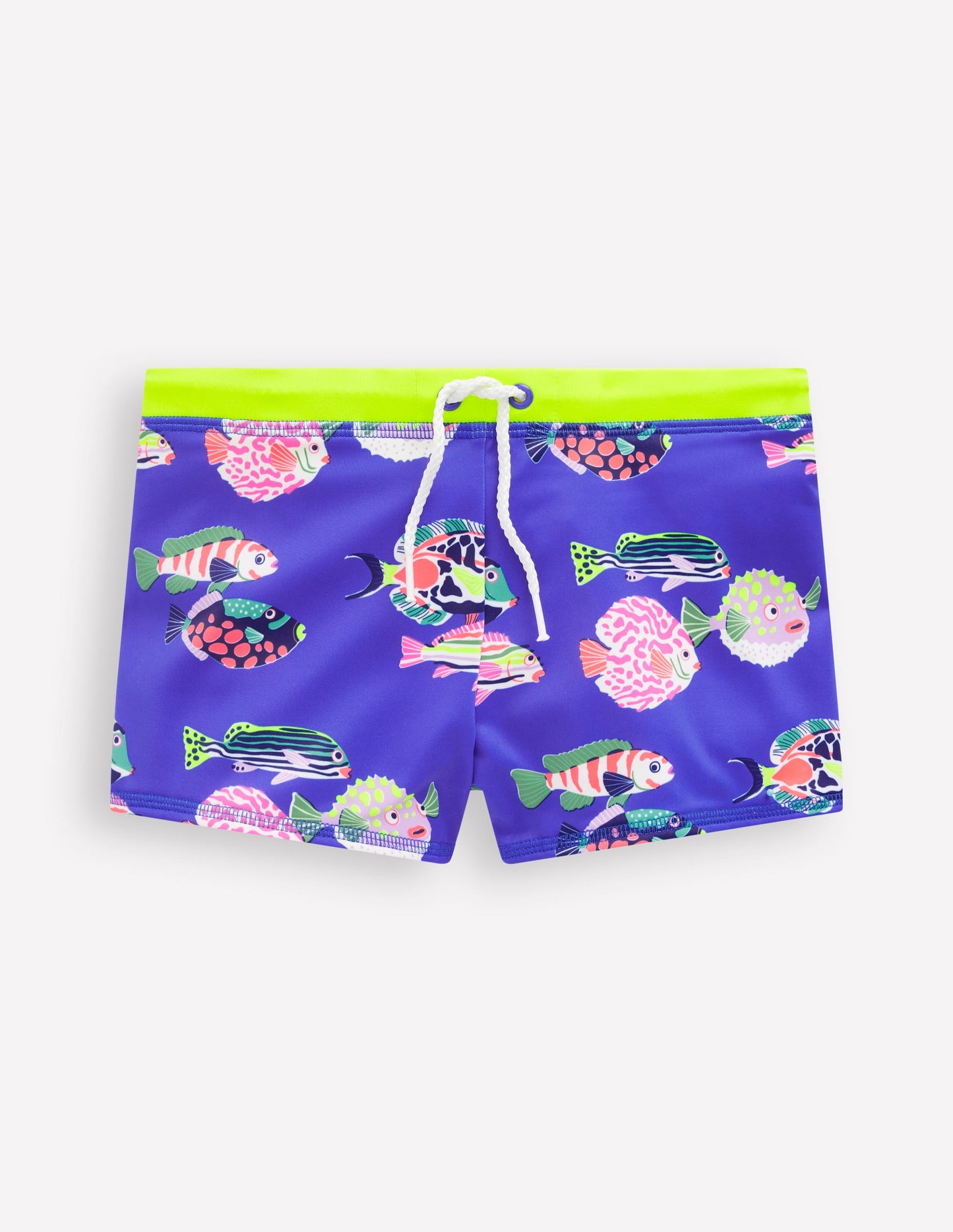 Badehose-Blaureiher Fisch