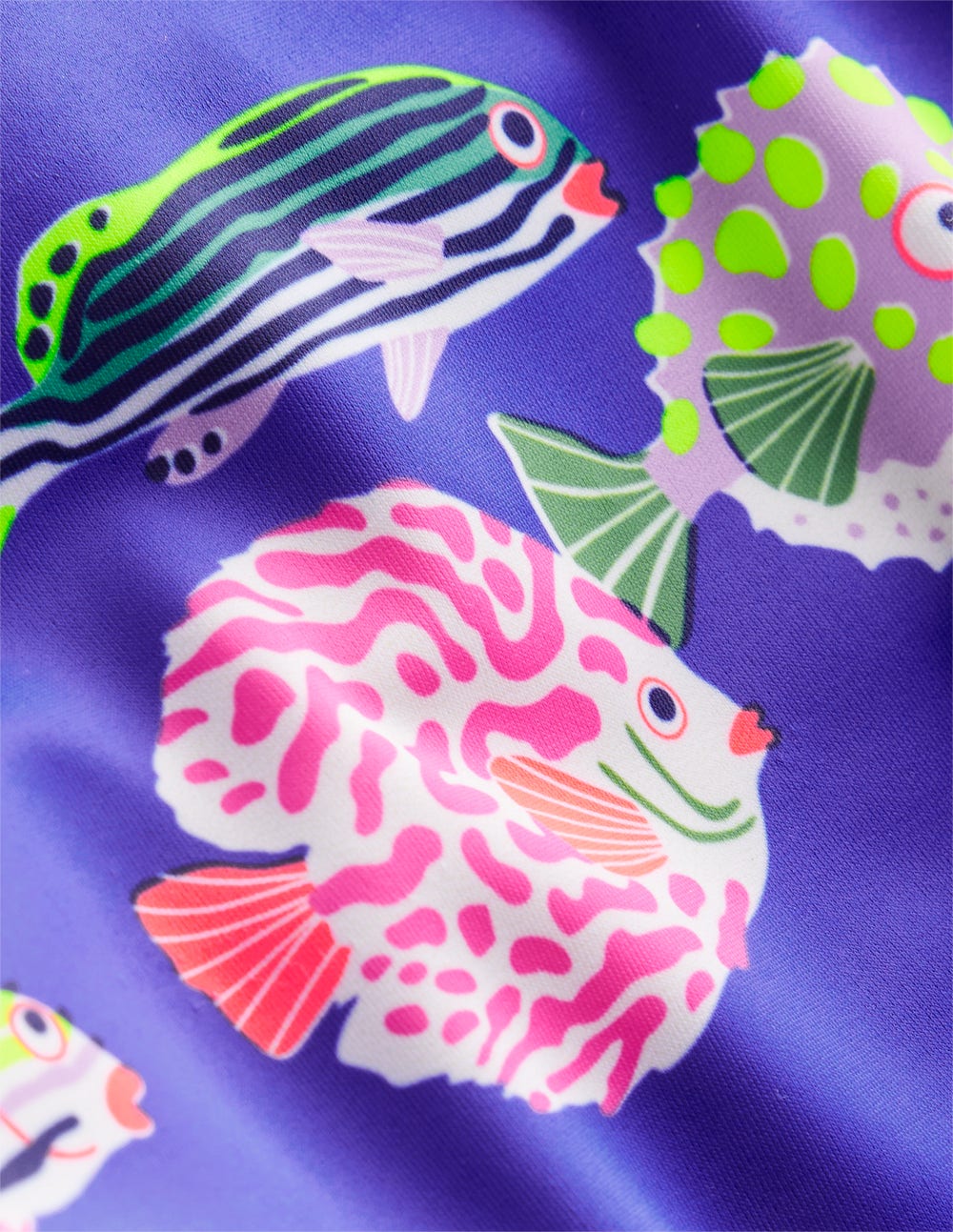 Badehose-Blaureiher Fisch
