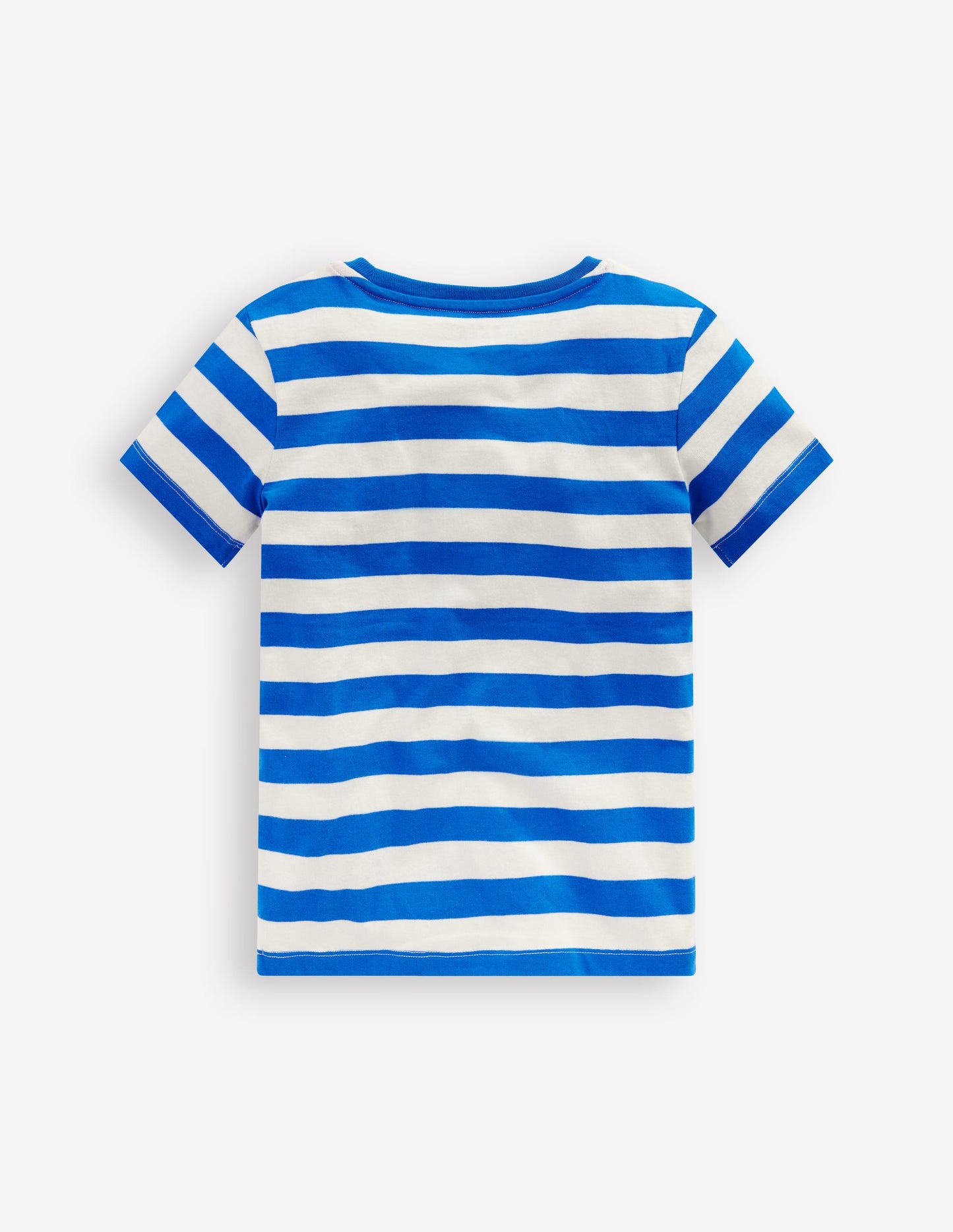 Bouclé-T-Shirt-Galerieblau/Naturweiß Fruchtgesicht