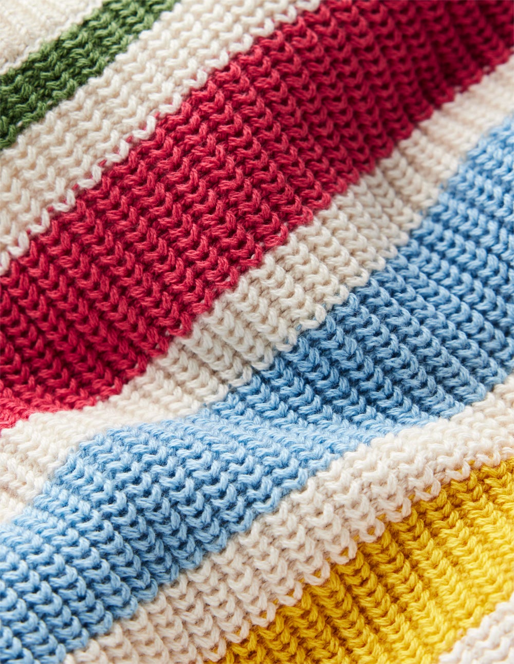 Baumwollpullover für den Alltag-Ackerbohnengrün/Pink, Gestreift