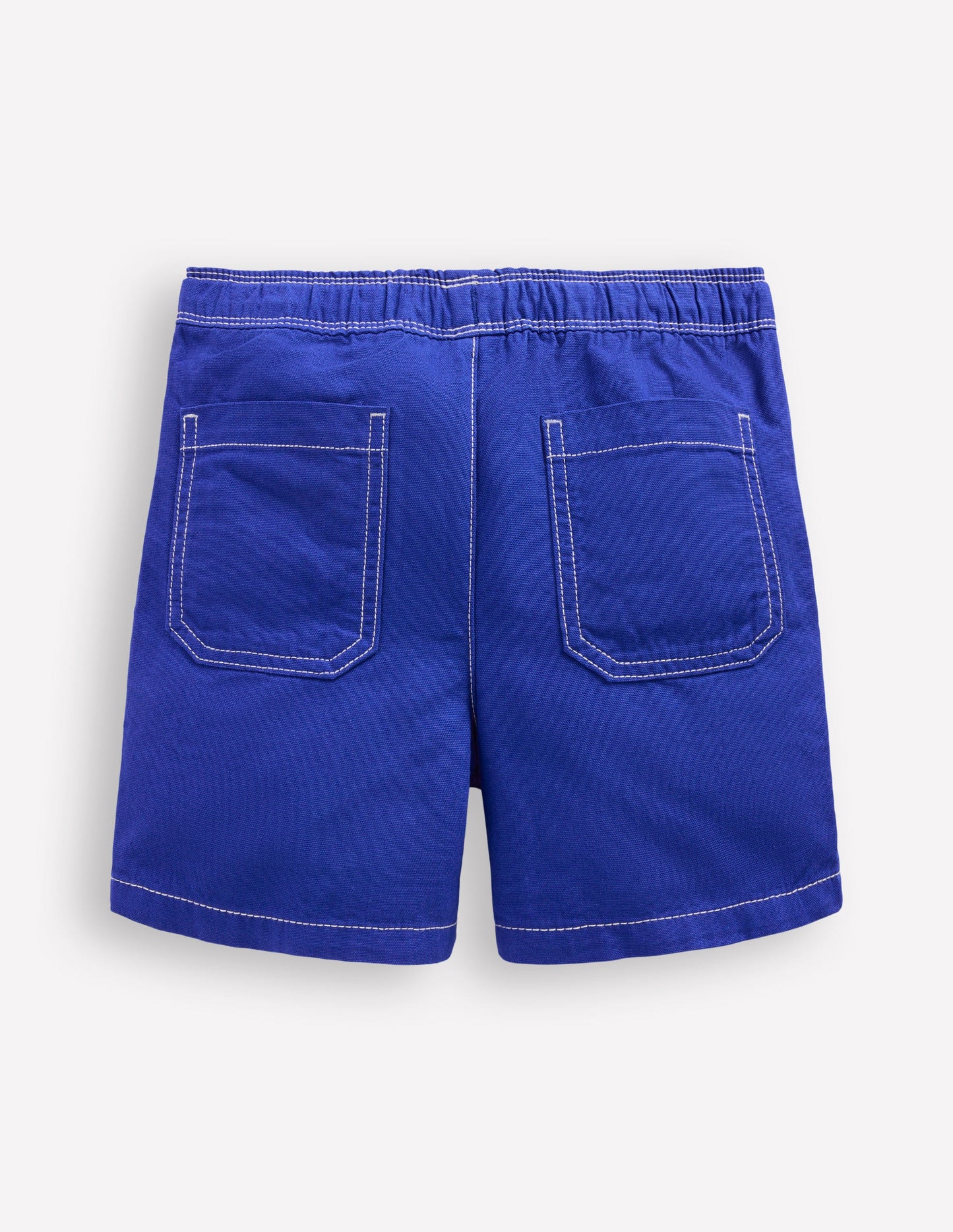Short en coton à enfiler-Bleu vif