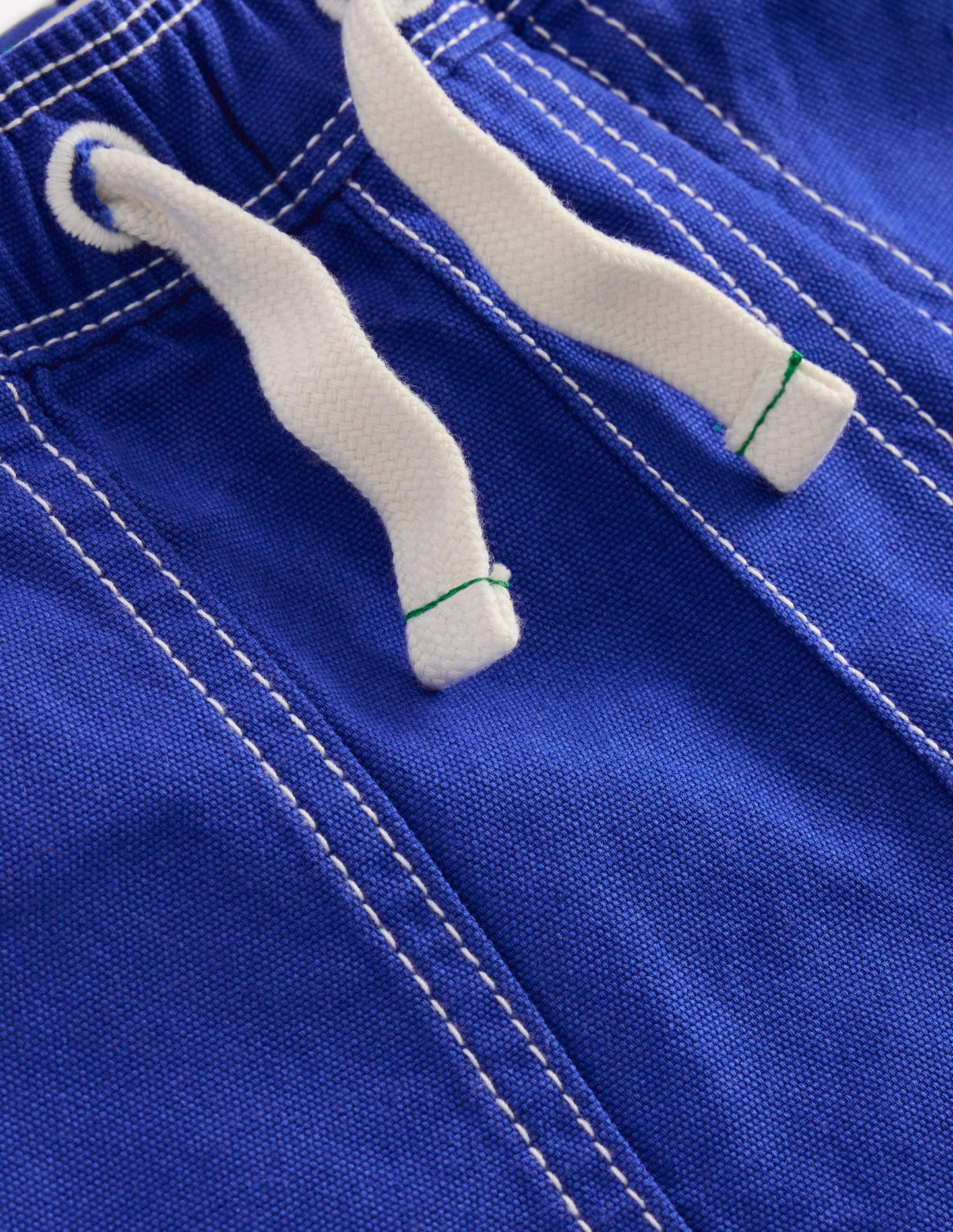 Short en coton à enfiler-Bleu vif
