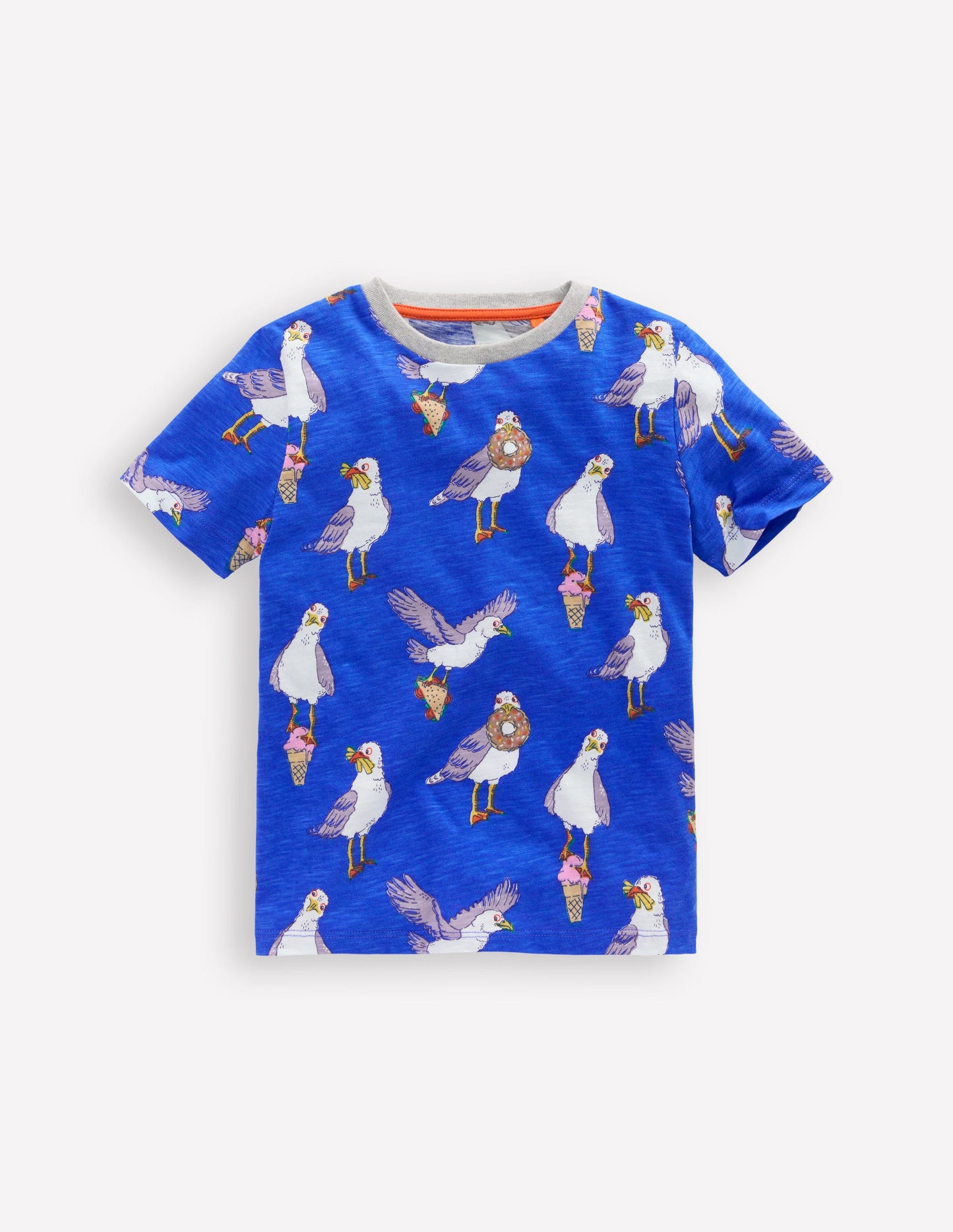 T-shirt à imprimé intégral-Mouettes bleu galerie