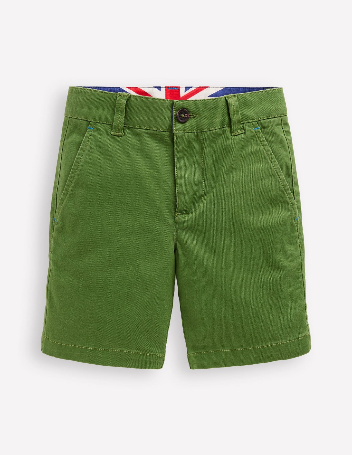 Klassische Chino-Shorts-Brokkoligrün