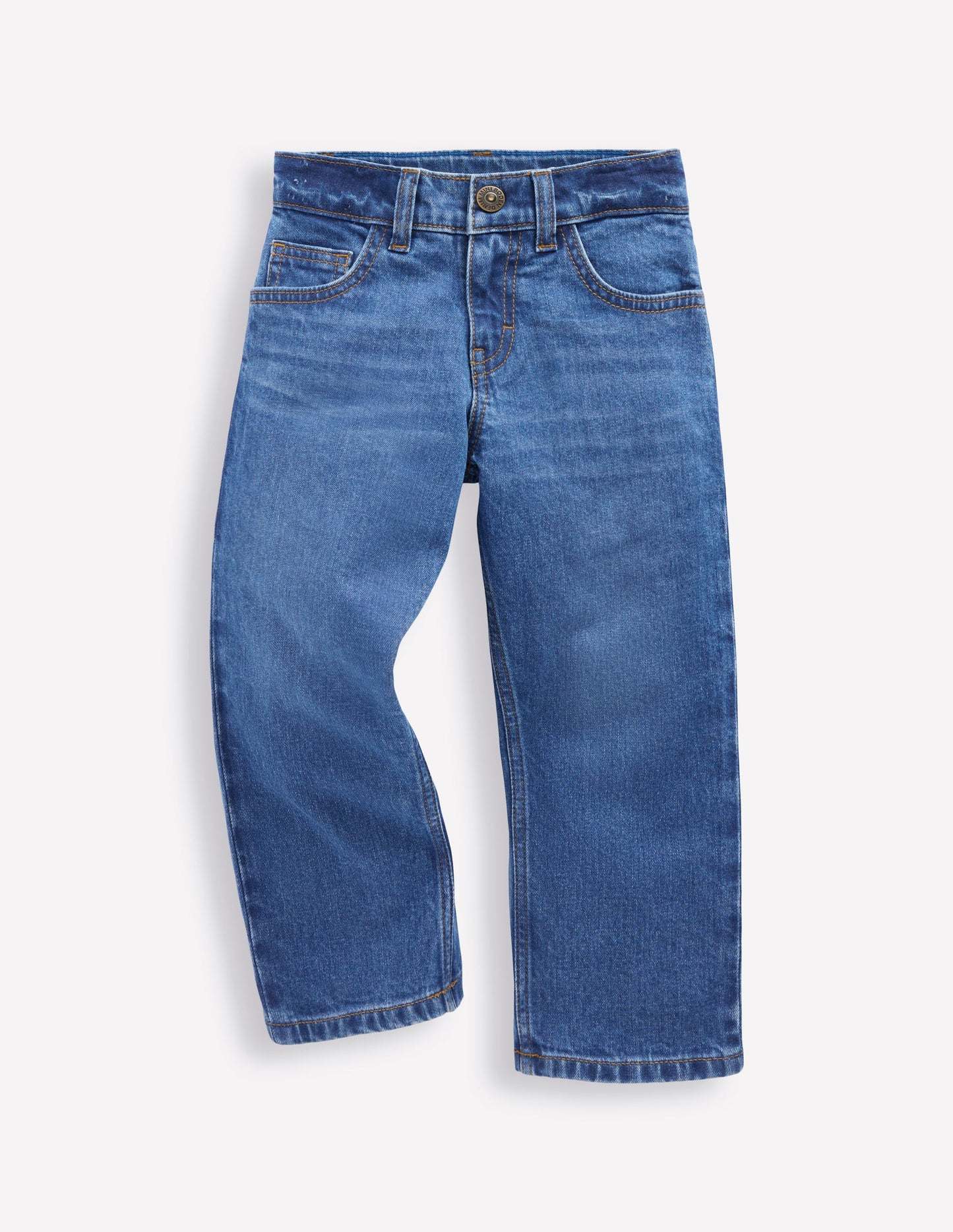 Jeans mit geradem Bein für jeden Tag-MITTLERE WASCHUNG