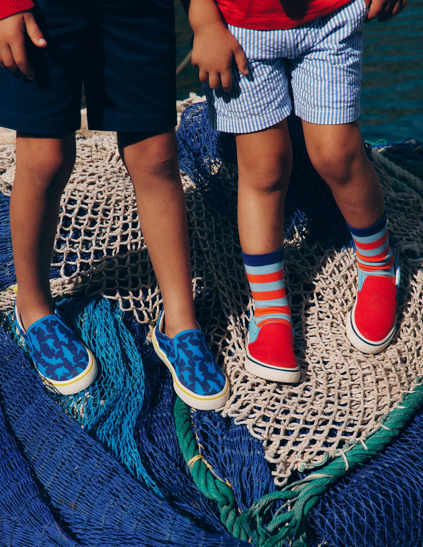 Canvas-Schuhe zum Hineinschlüpfen-Sanftes Bunt