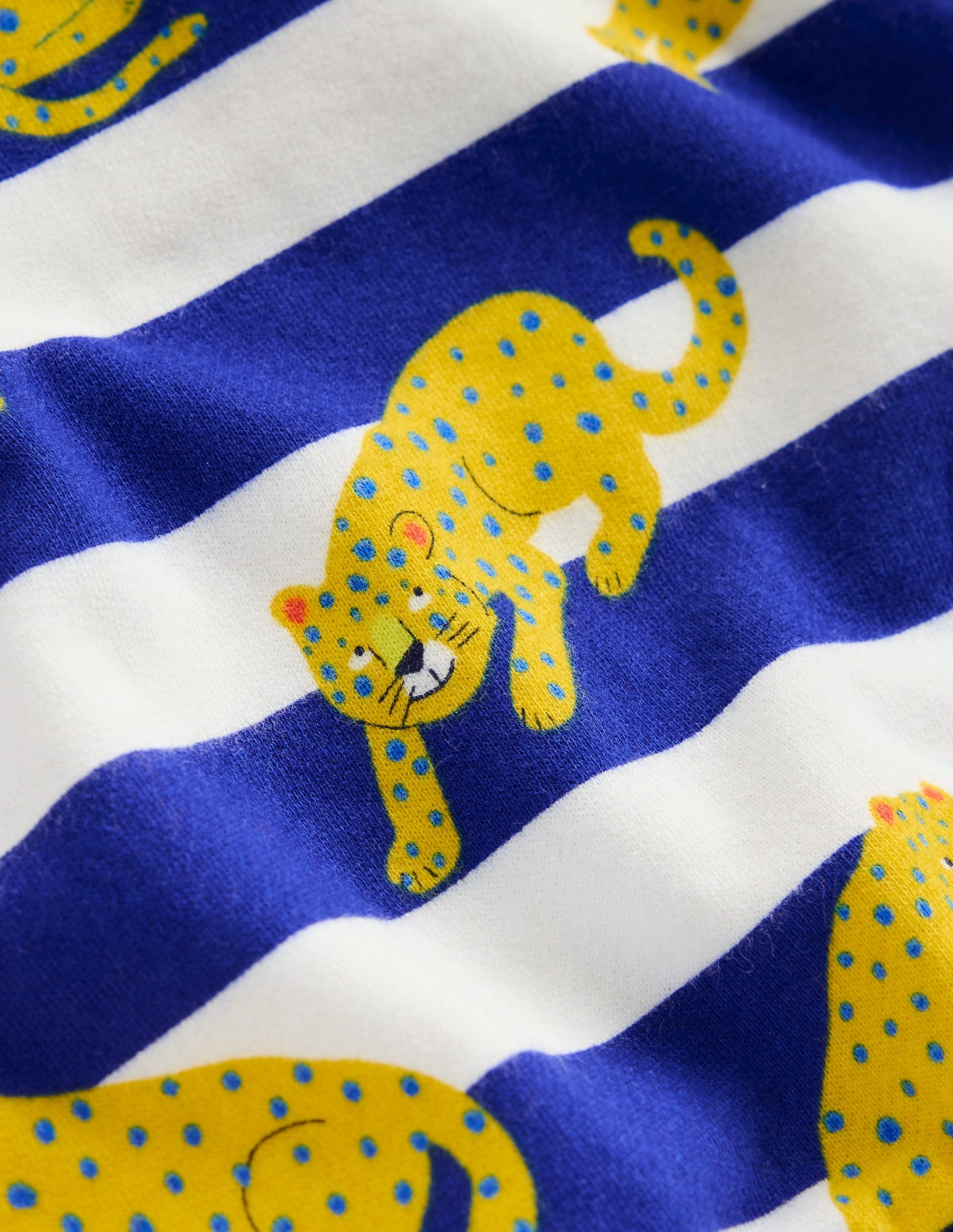 Bedrucktes Sweatshirt-Leuchtendes Blau Leopard Streifen