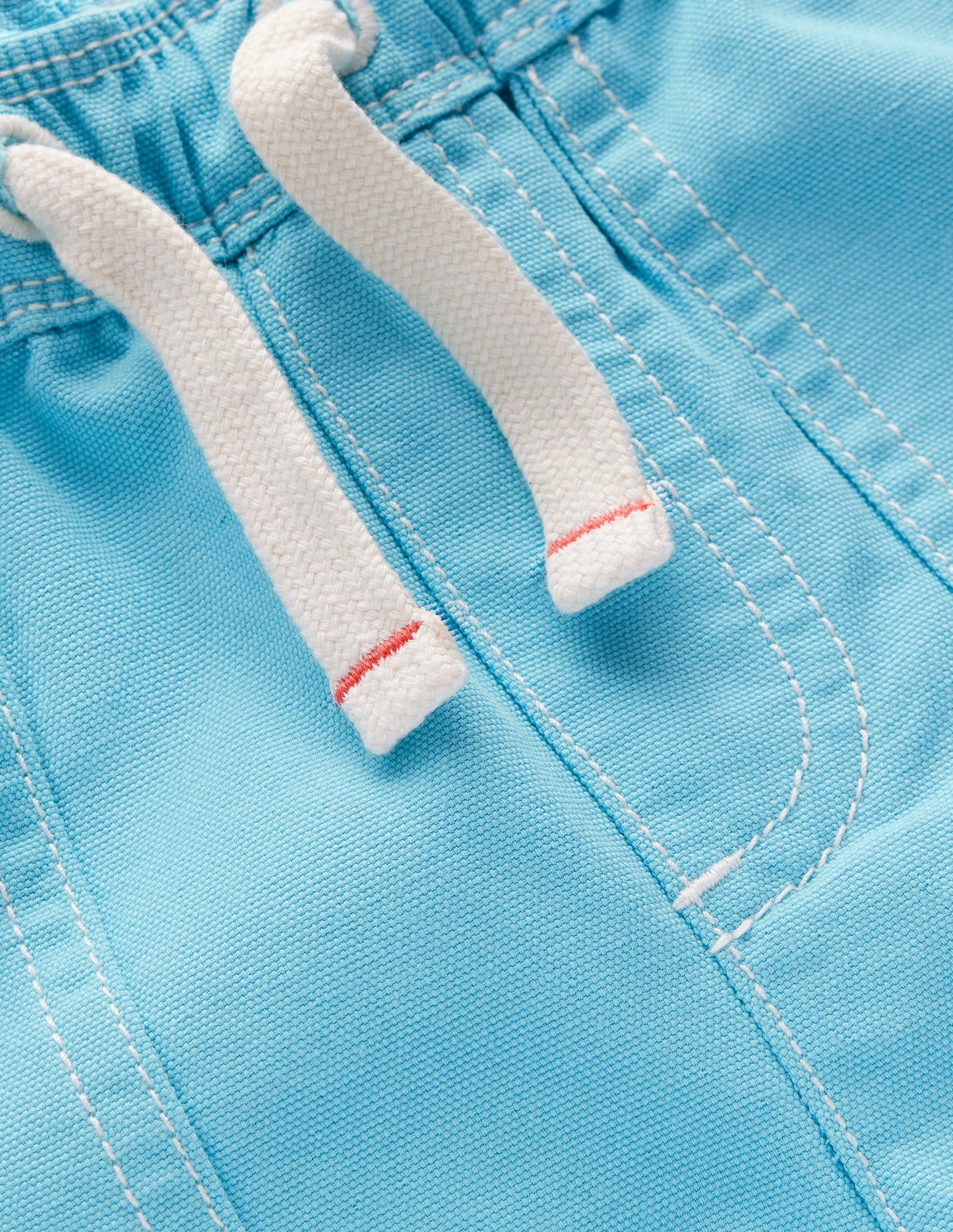 Baumwollshorts zum Hineinschlüpfen-Karibikblau