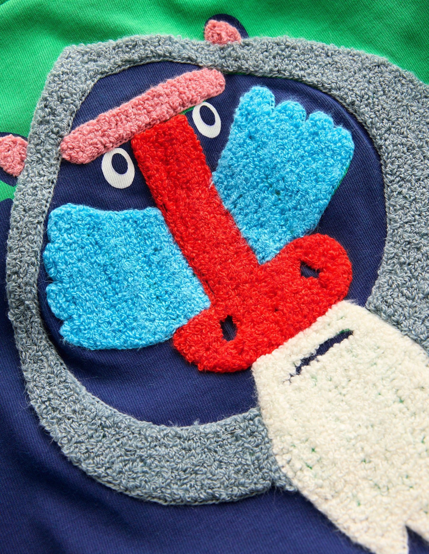 Lustiges T-Shirt mit Grafik-Blassgrün Pavian