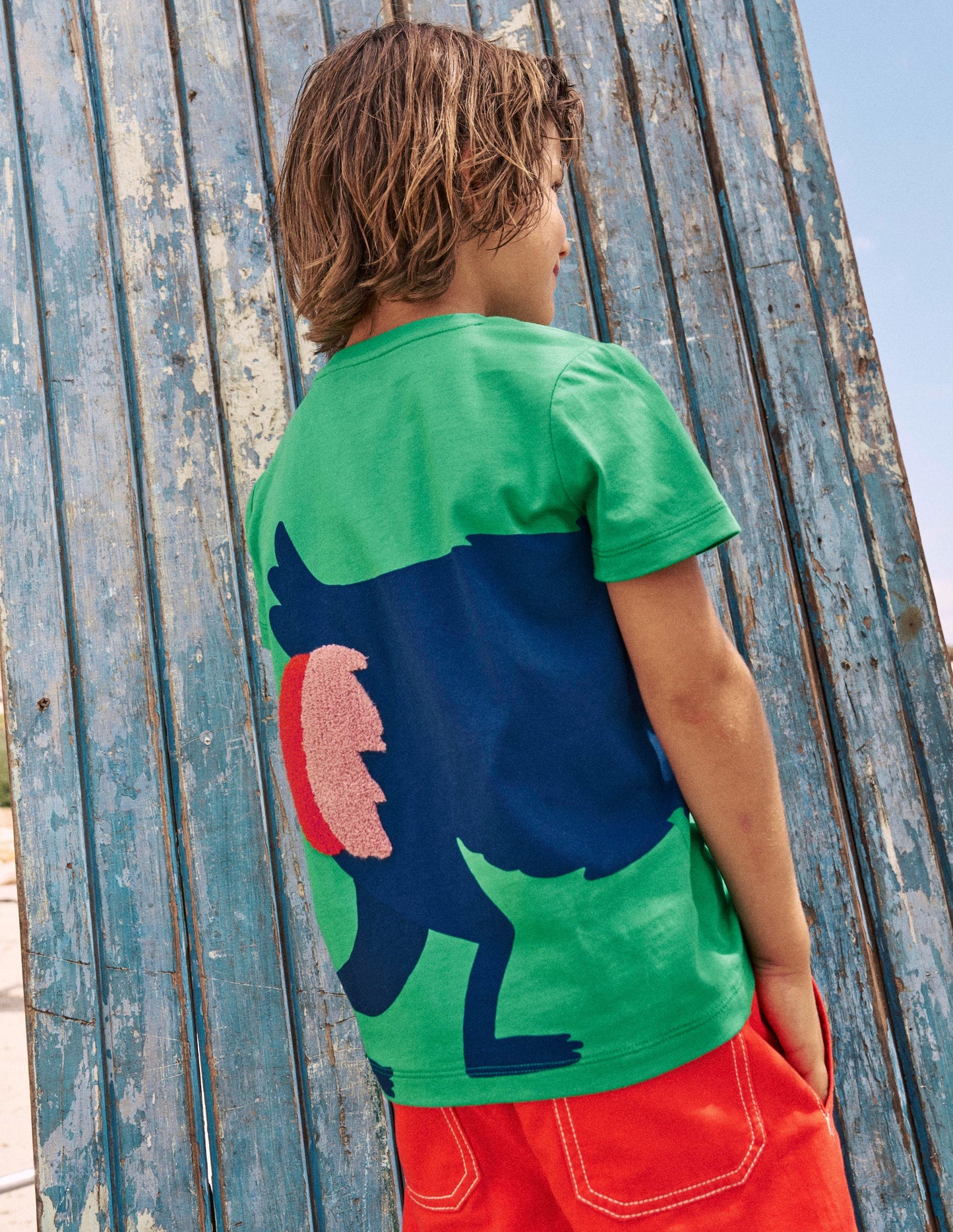Lustiges T-Shirt mit Grafik-Blassgrün Pavian
