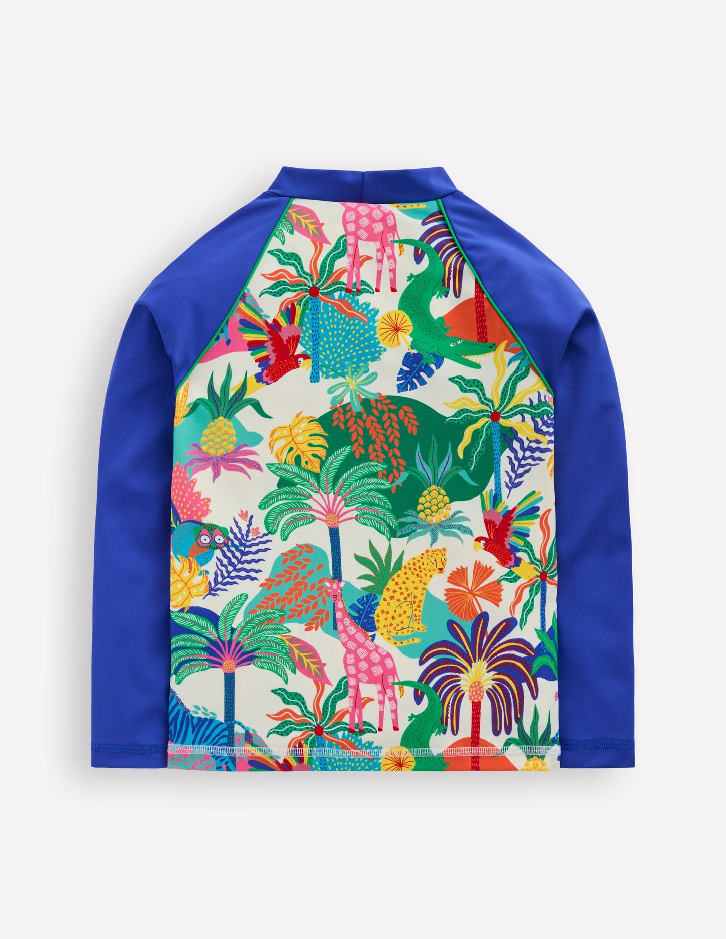 Rash Top mit Logo-Naturweiß Bunt Dschungel