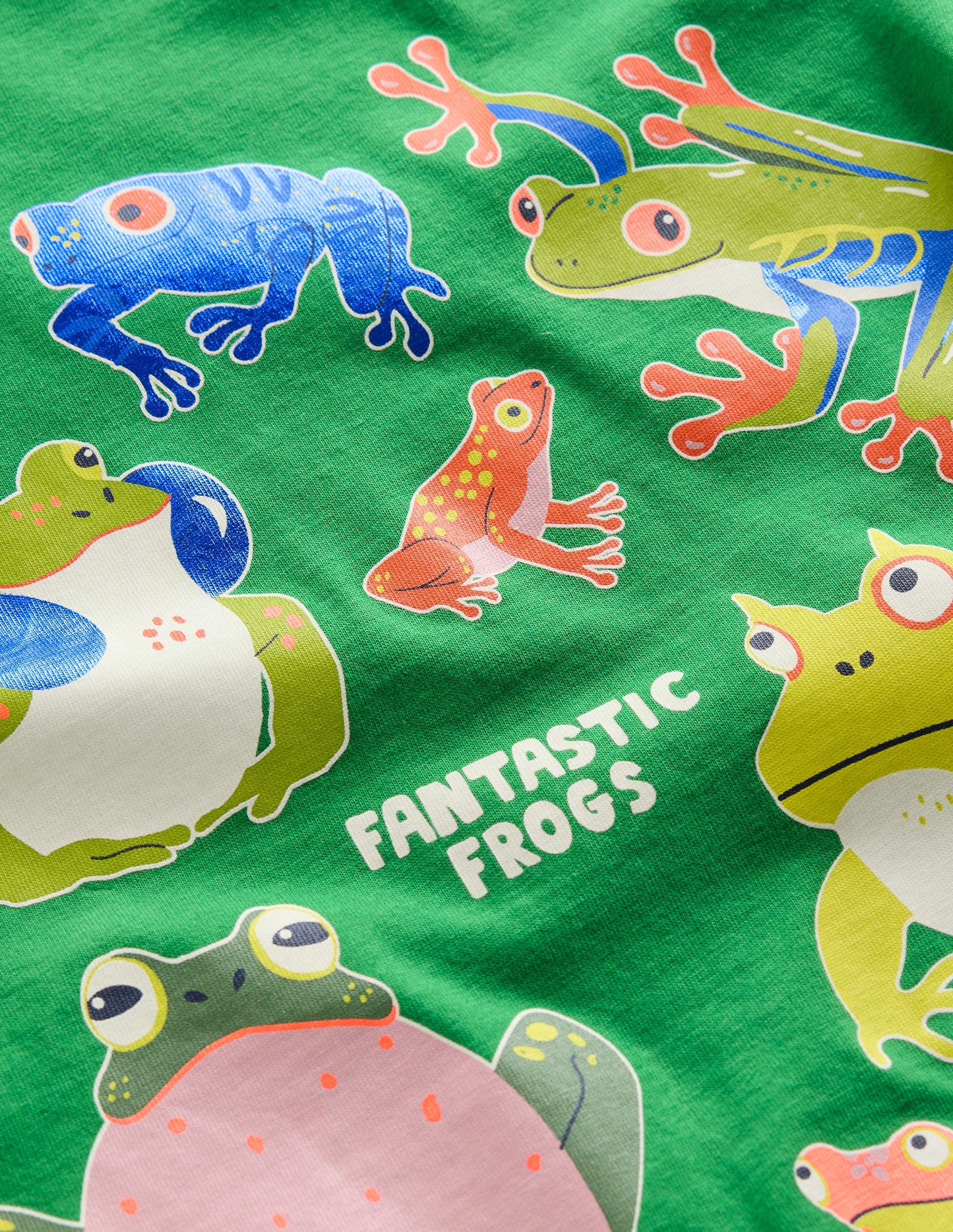 T-shirt phosphorescent-Grenouilles feuille de vigne