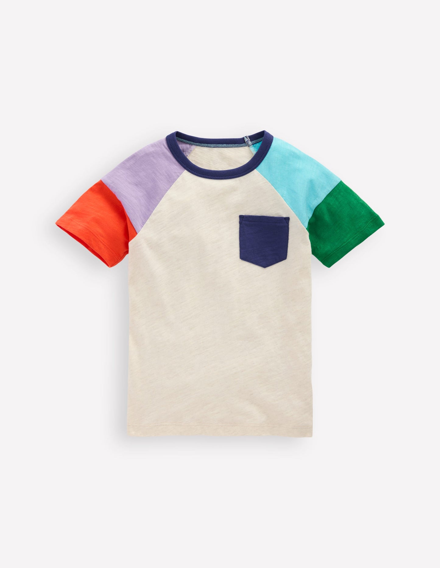 T-Shirt mit Raglanärmeln-Beige