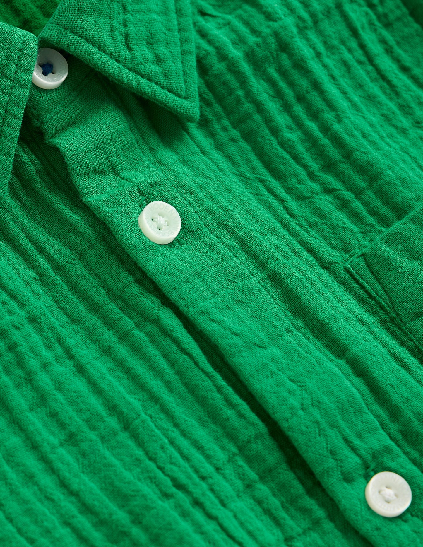 Chemise double-étoffe-Émeraude Intense