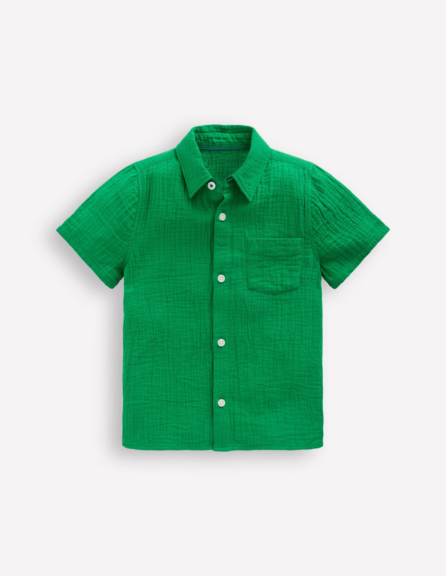 Chemise double-étoffe-Émeraude Intense