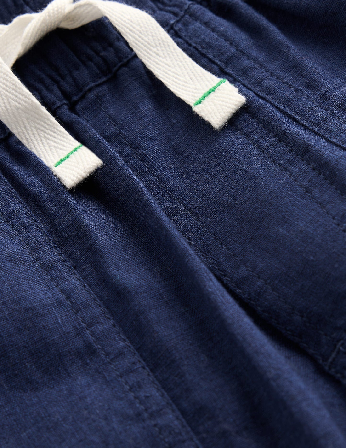 Baumwoll-Leinen-Hose zum Hineinschlüpfen-Marineblaue