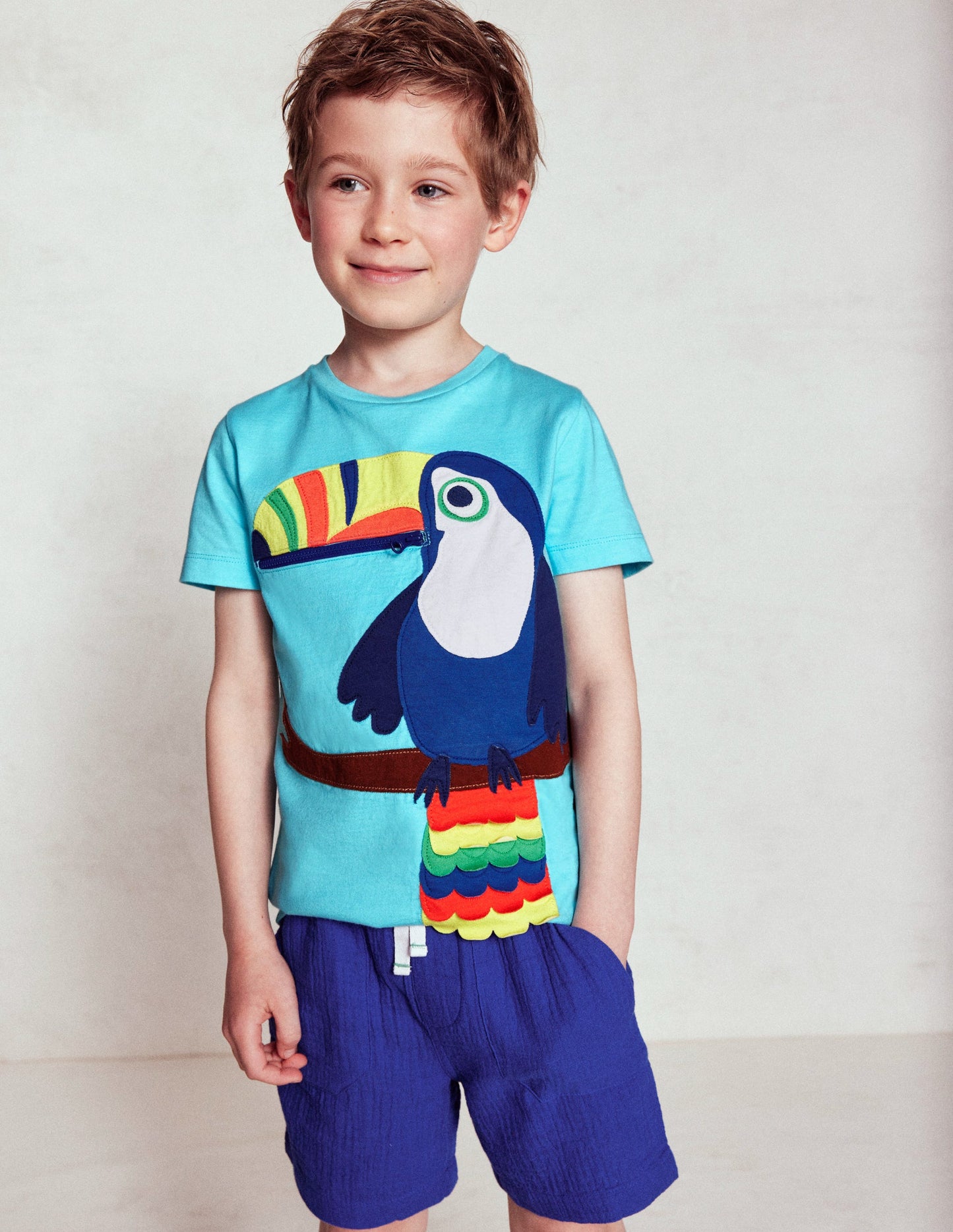Double Cloth Shorts-Bright Blue