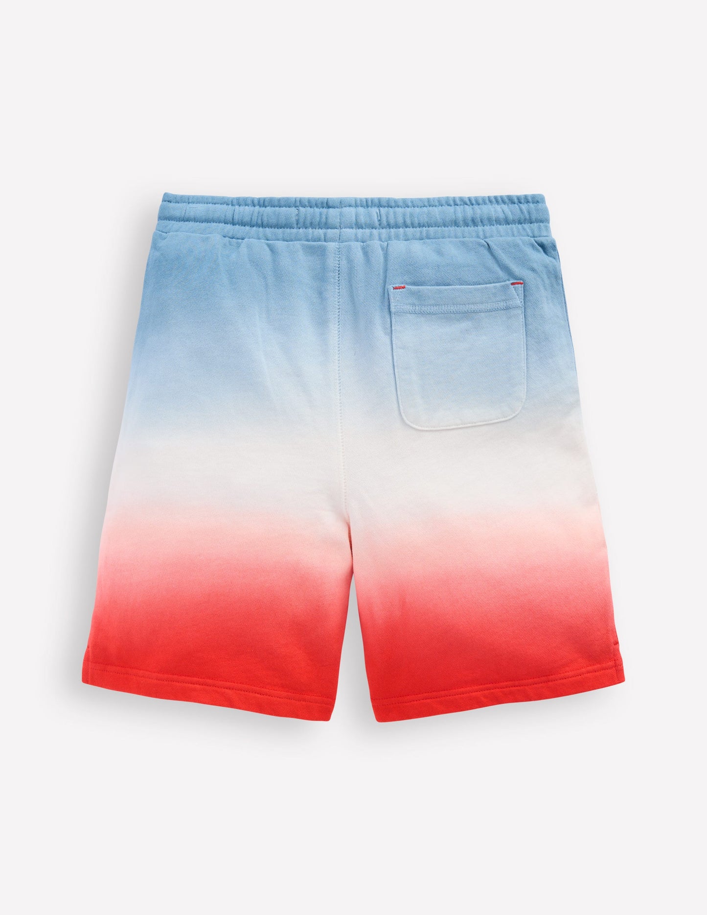 Shorts mit Batikmuster-Gletscherblau und Orange