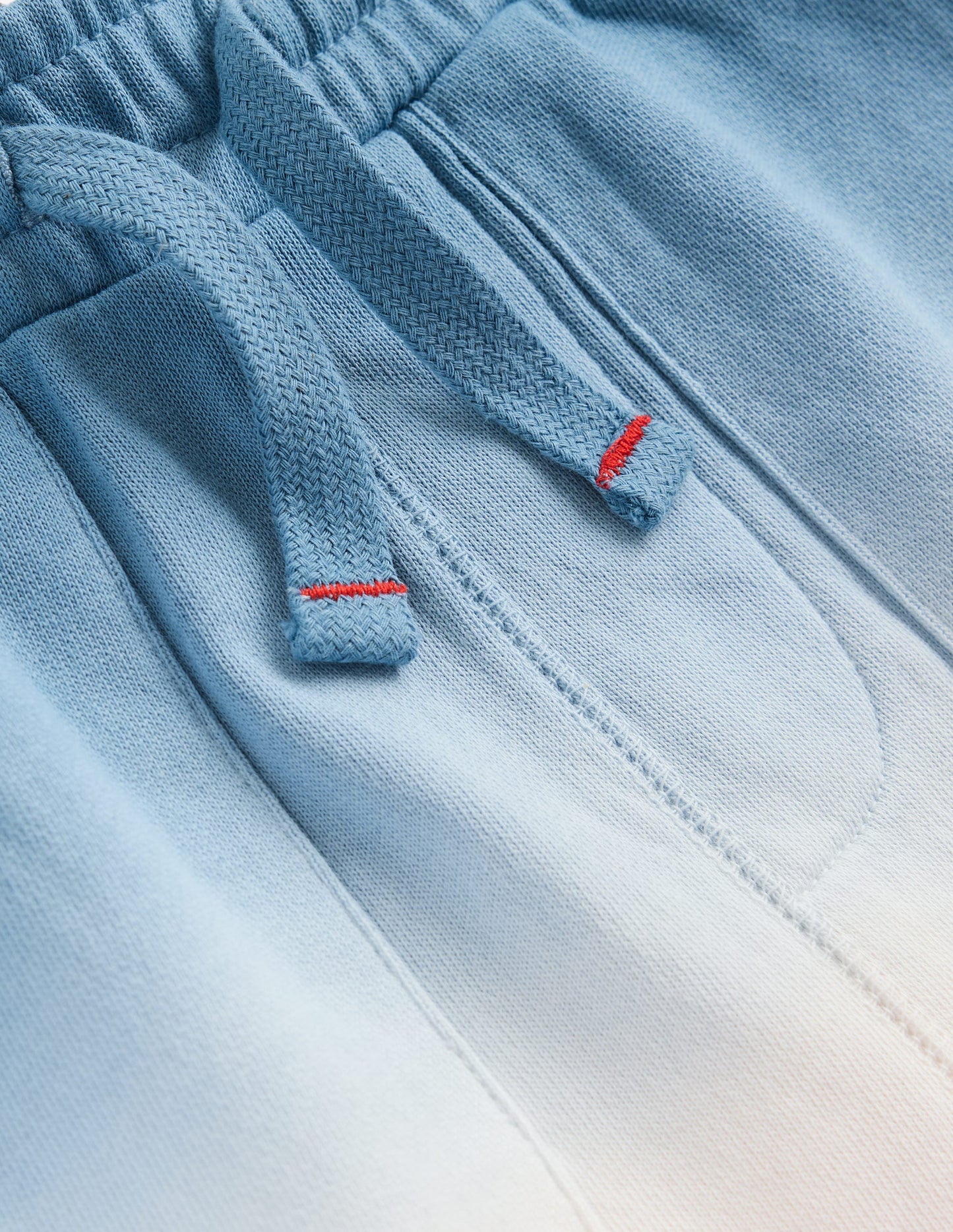 Shorts mit Batikmuster-Gletscherblau und Orange
