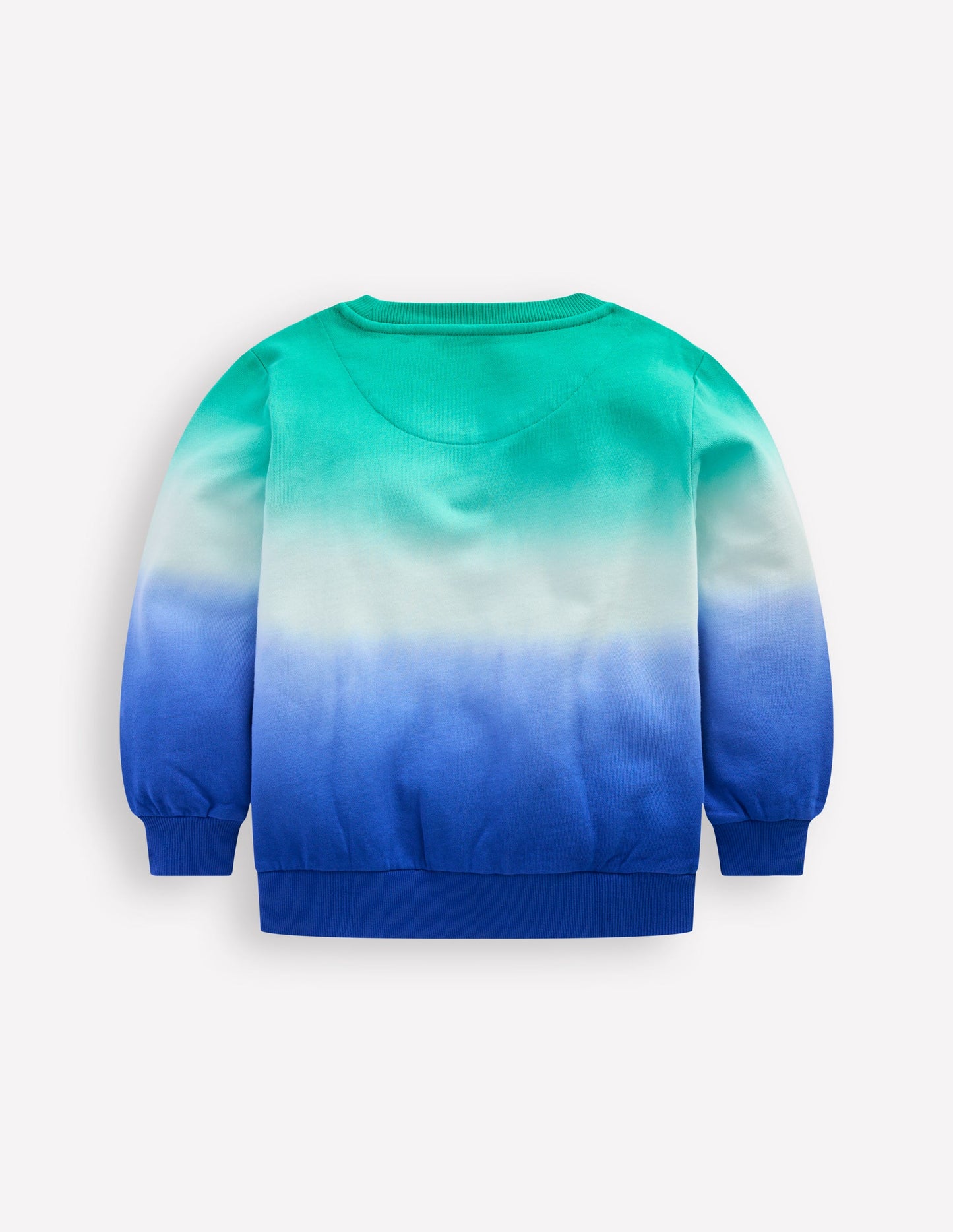 Batik-Sweatshirt-Leuchtendes Blau/Aquamarinblau