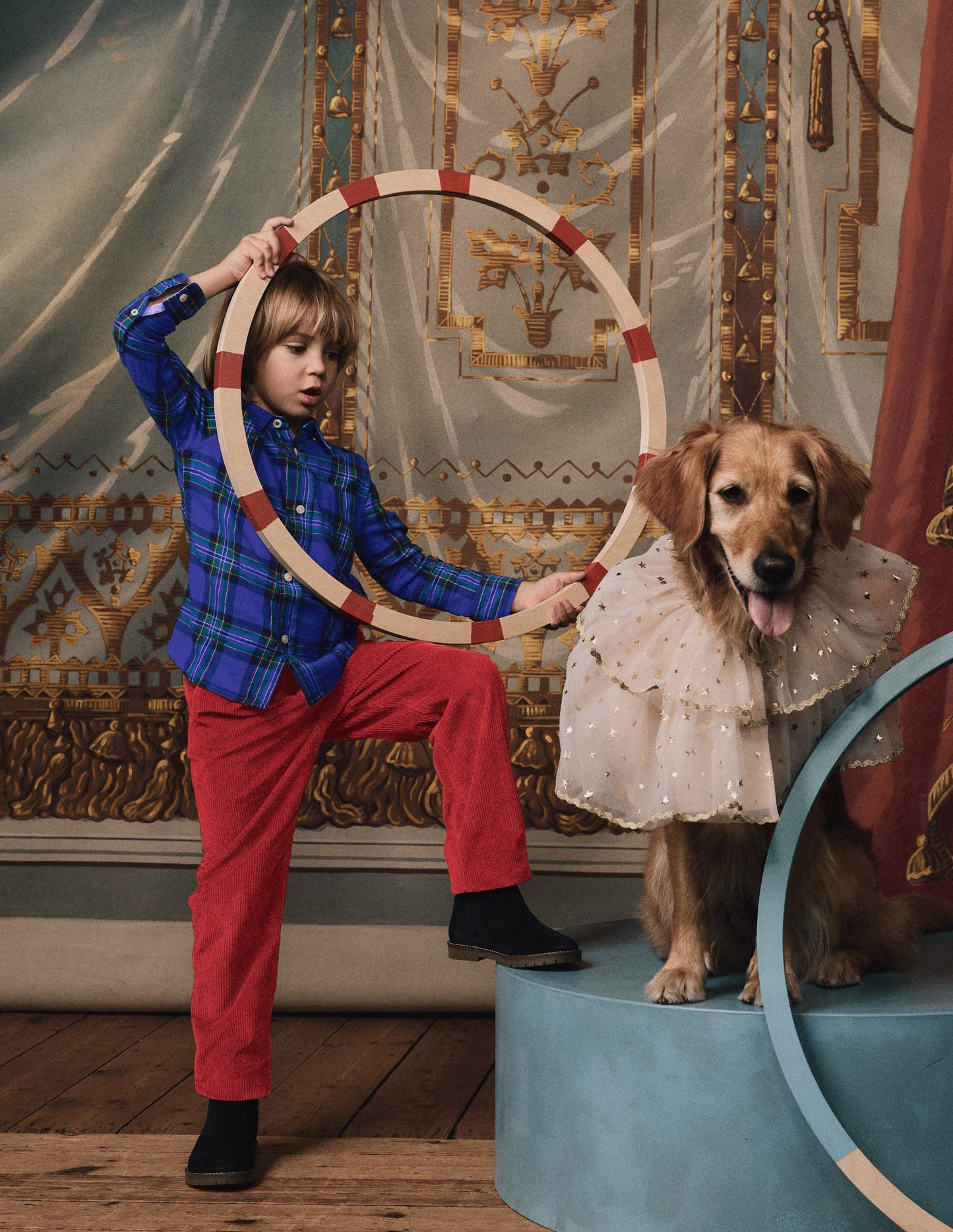 Klassische Cordhose-Karminrot