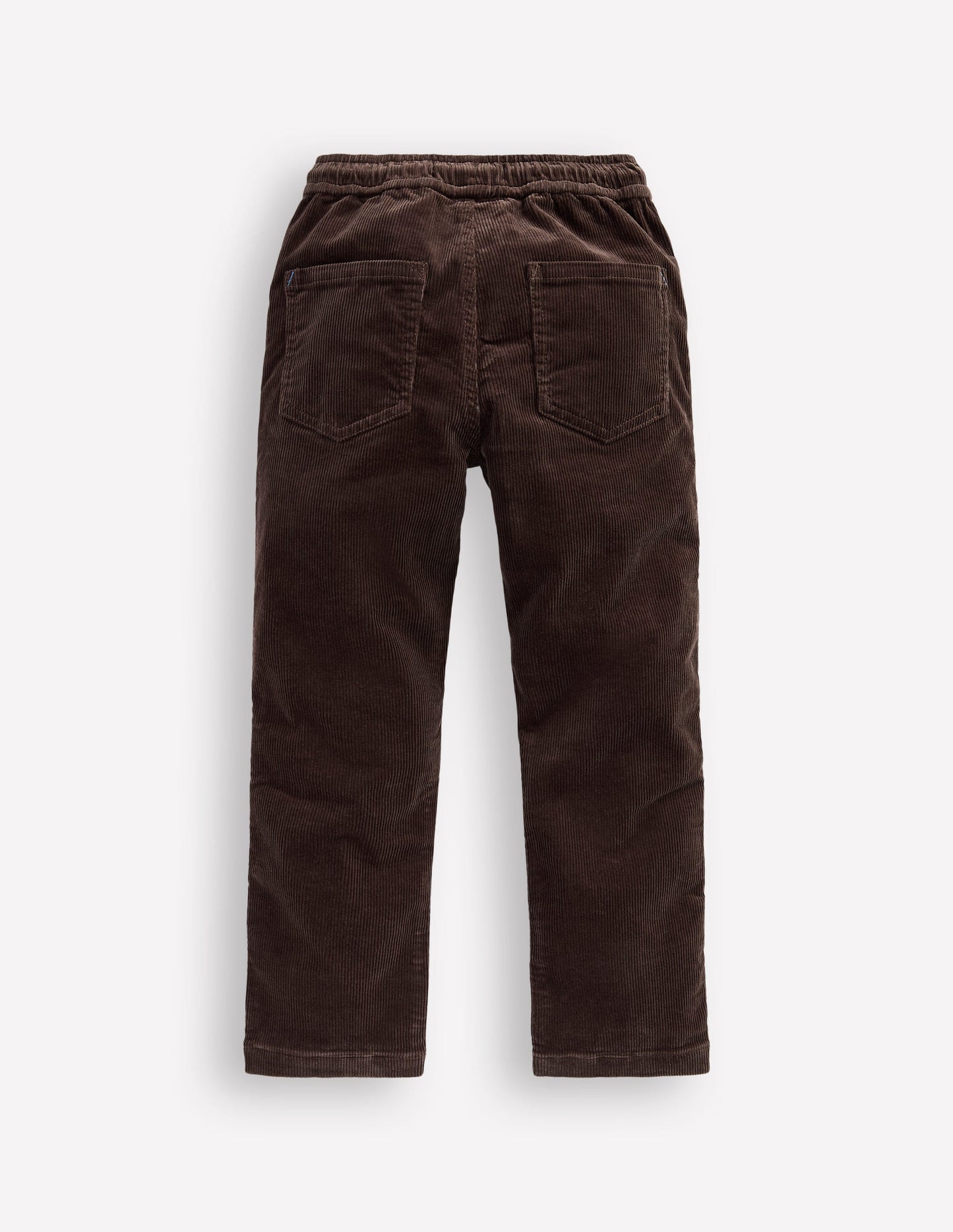 Slim Pull-On Trousers-Espresso Cord