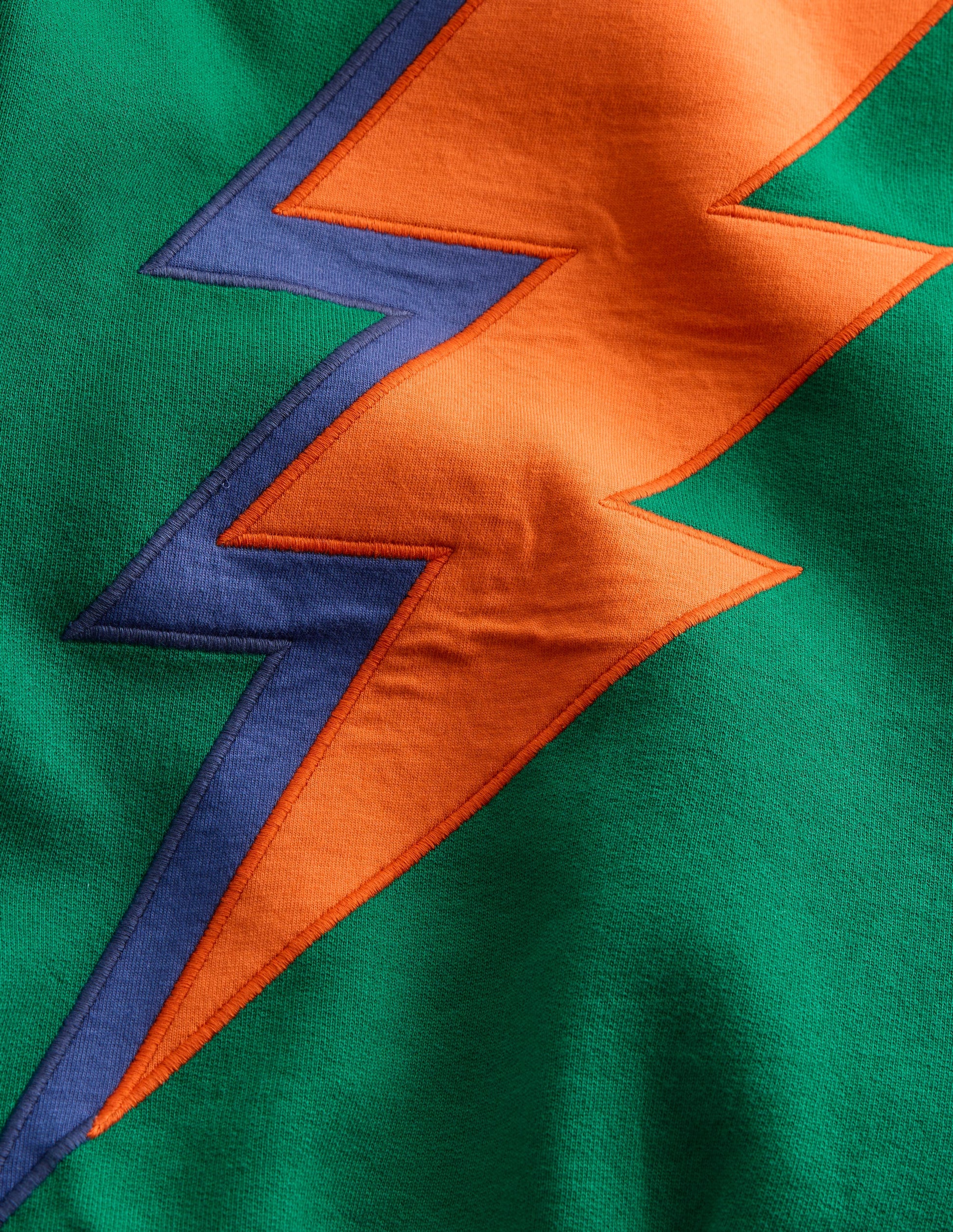 Lustiges Sweatshirt-Artischockengrün Blitz-6