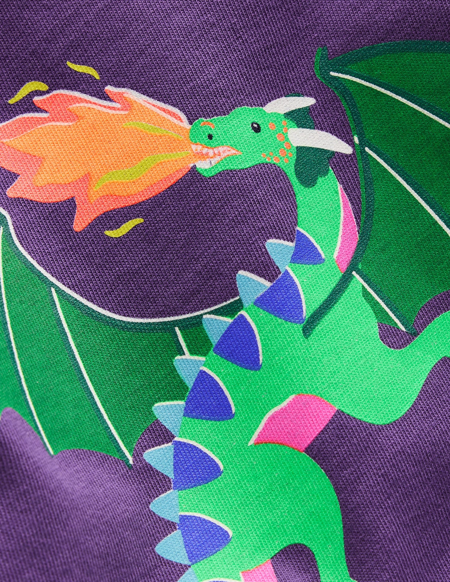 Riso Langarmshirt-Mystisches Lila Drachen