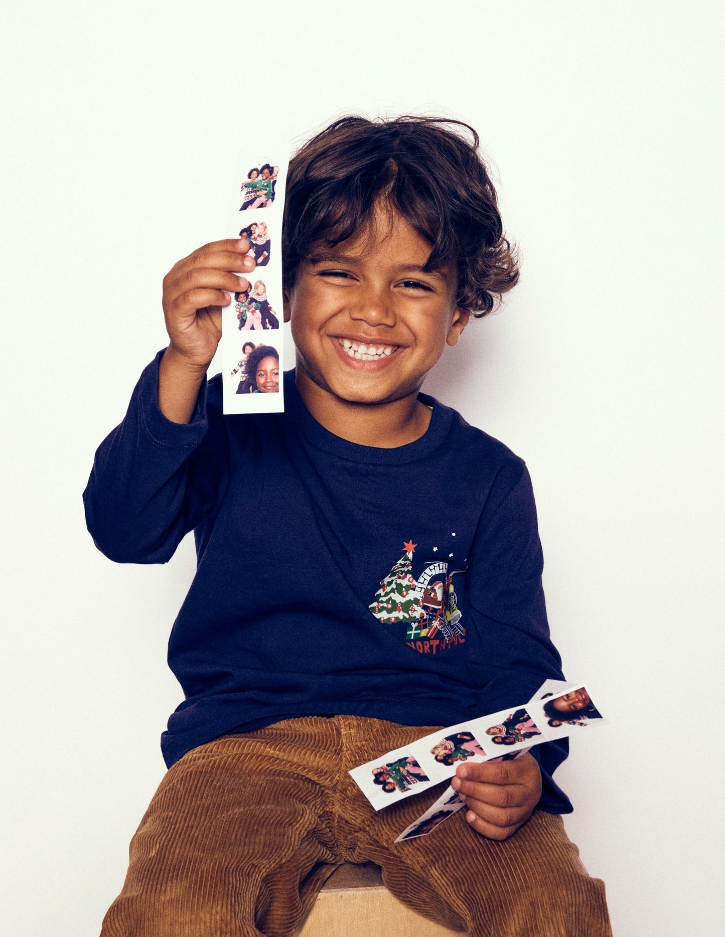 T-Shirt mit Druck auf Vorder- und Rückseite-Dämmerungsblau Nordpol