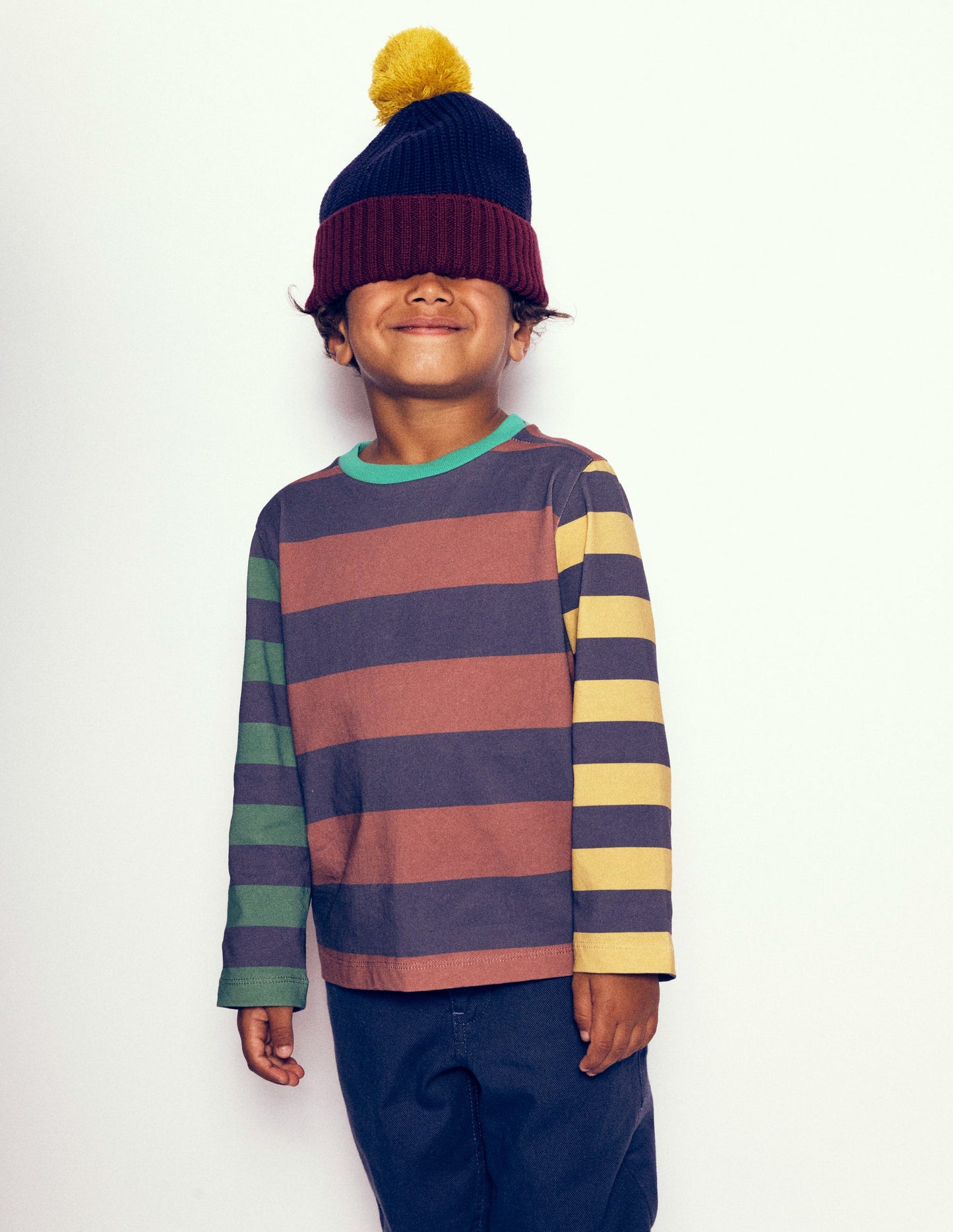 Kuddelmuddel-Langarmshirt-Navy Bunt