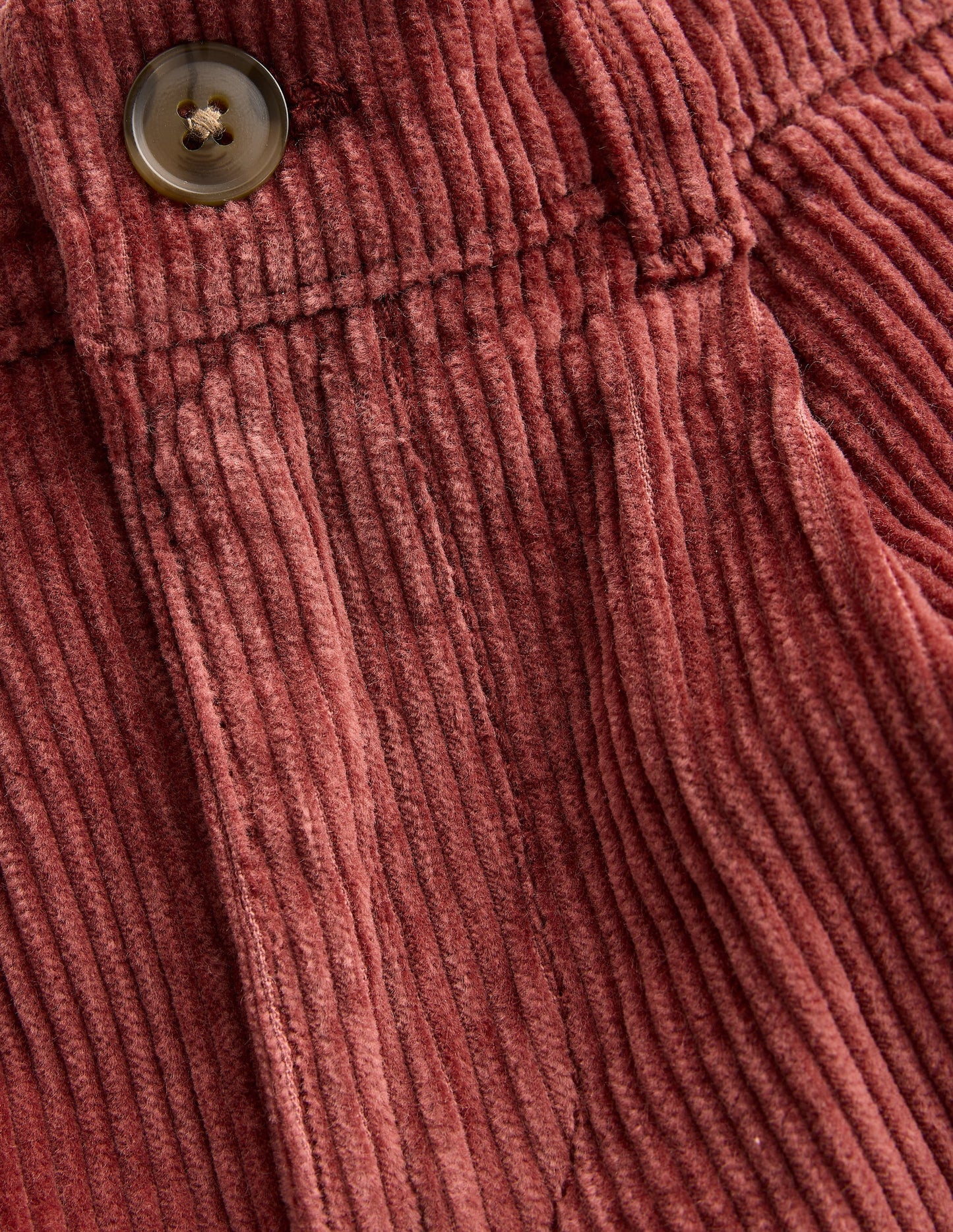 Everyday Straight Leg Trousers-Chestnut Cord