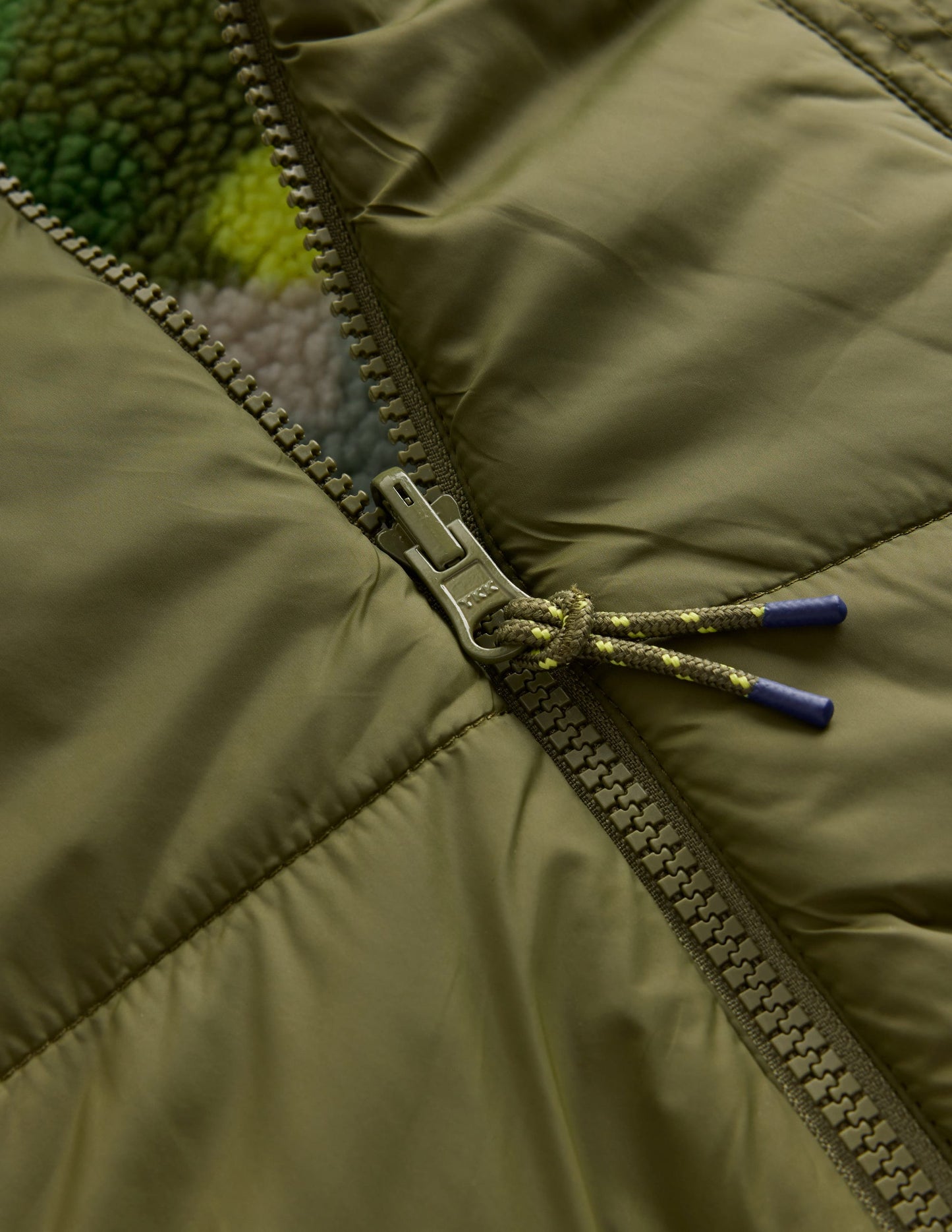 Veste réversible en borg cosy-Camouflage vert