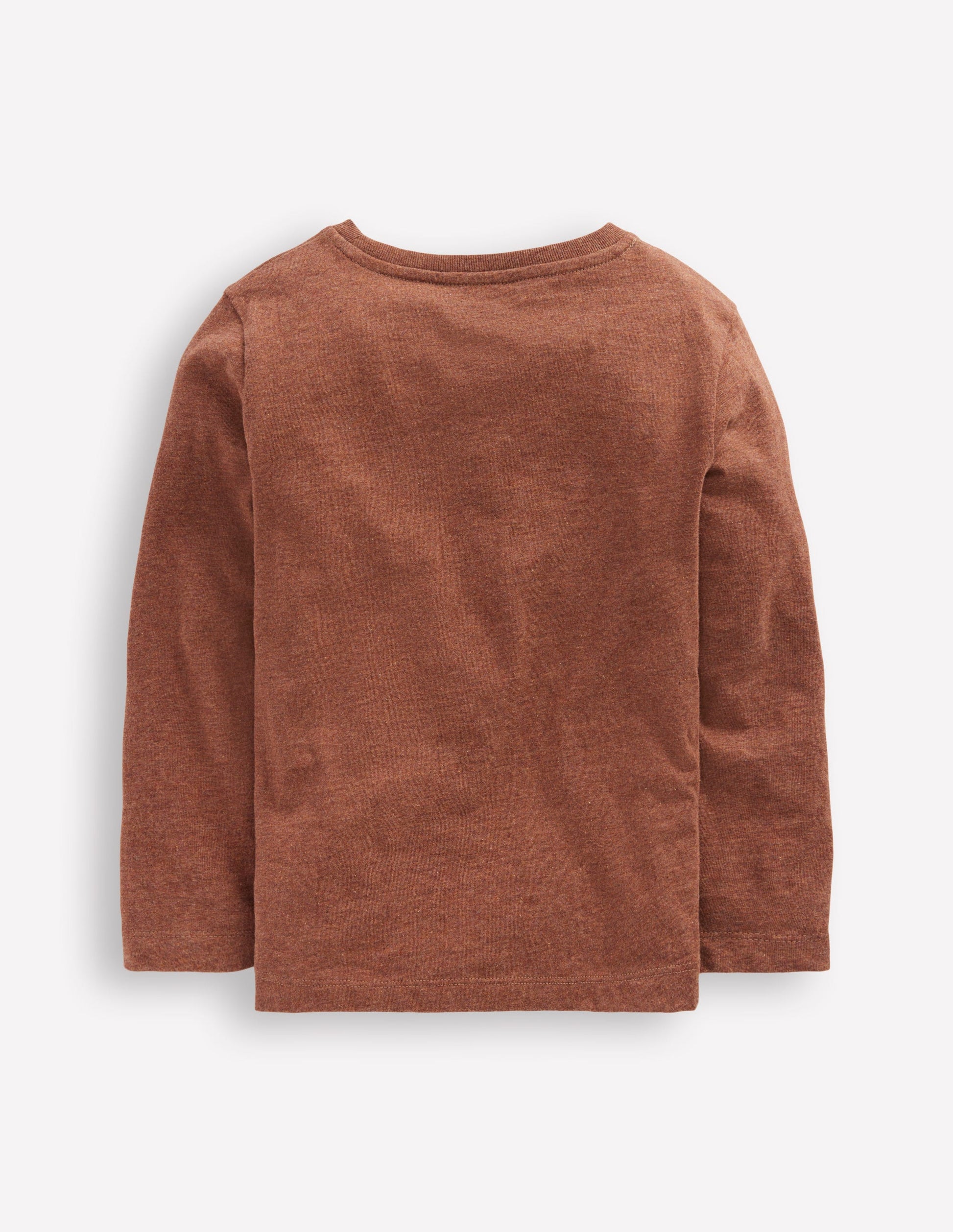 Fun Appliqué T-shirt-Brown Marl Bulldog-3